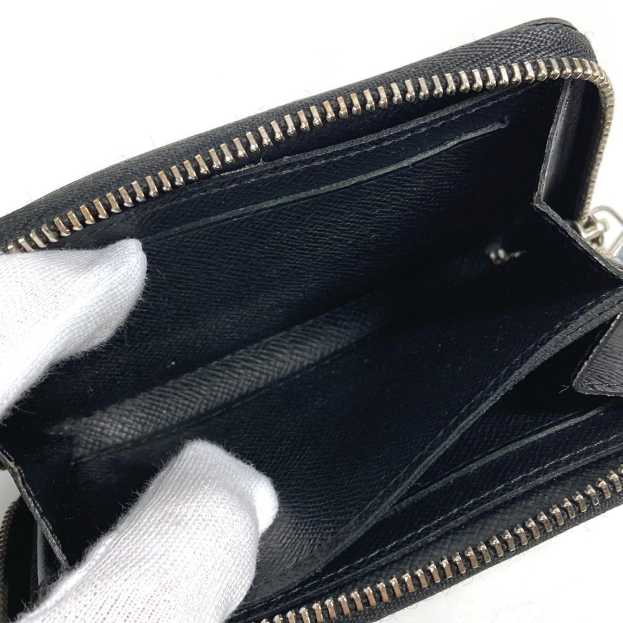 Louis Vuitton Black Damier Graphite Damier Graphite Coin Purse/Coin Case (Pre-Owned)