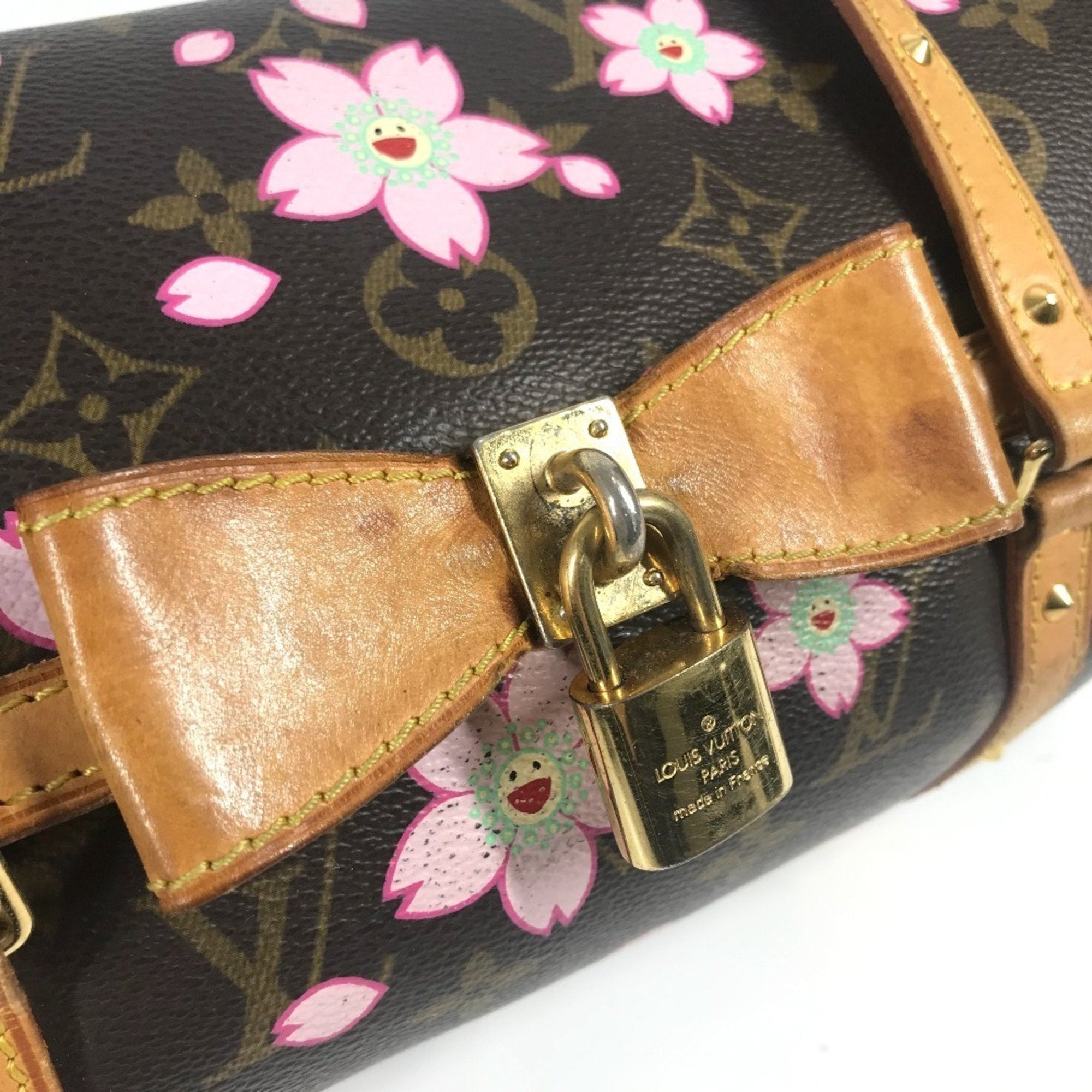 Louis Vuitton Brown Monogram Pink Monogram Handbag Shoulder Bag Tote Bag (Pre-Owned)