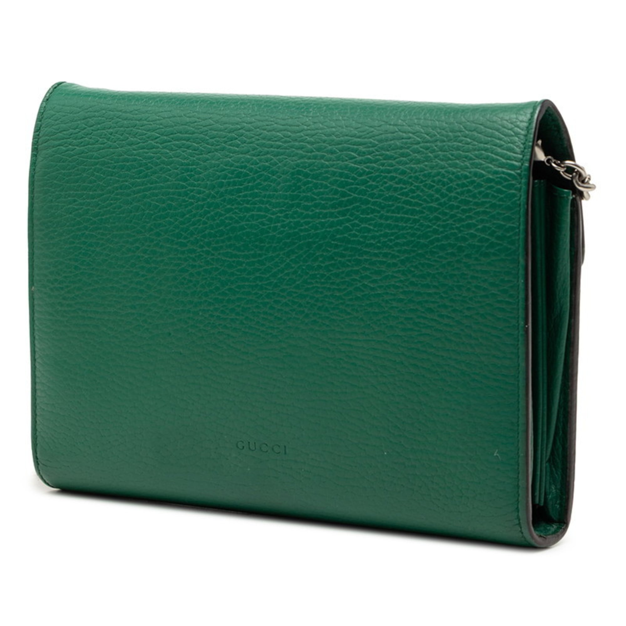 Dionysus Chain Wallet Leather with Embellished Detail Small