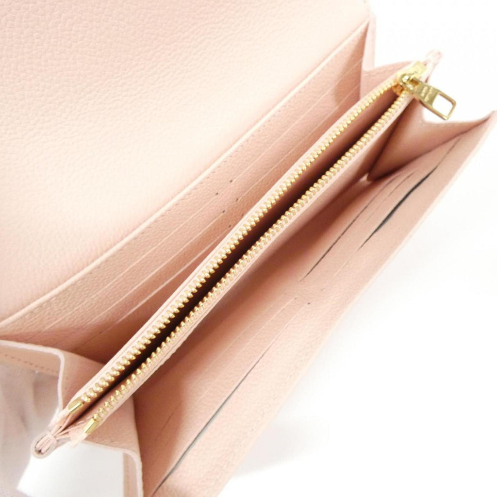 Louis Vuitton Monogram Empreinte Blanc Rose Leather Long Wallet (Bi-Fold) (Pre-Owned)