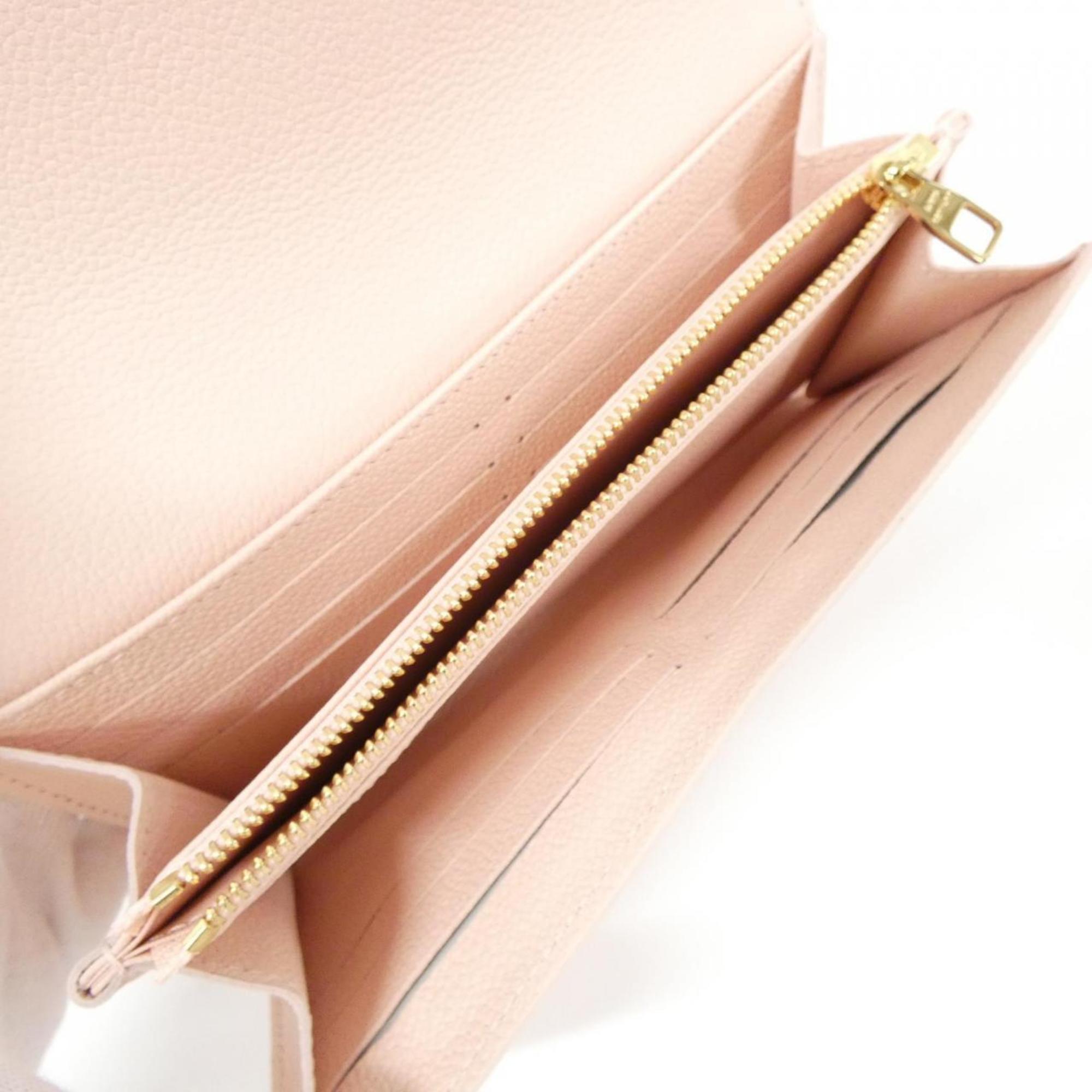 Louis Vuitton Monogram Empreinte Blanc Rose Leather Long Wallet (Bi-Fold) (Pre-Owned)