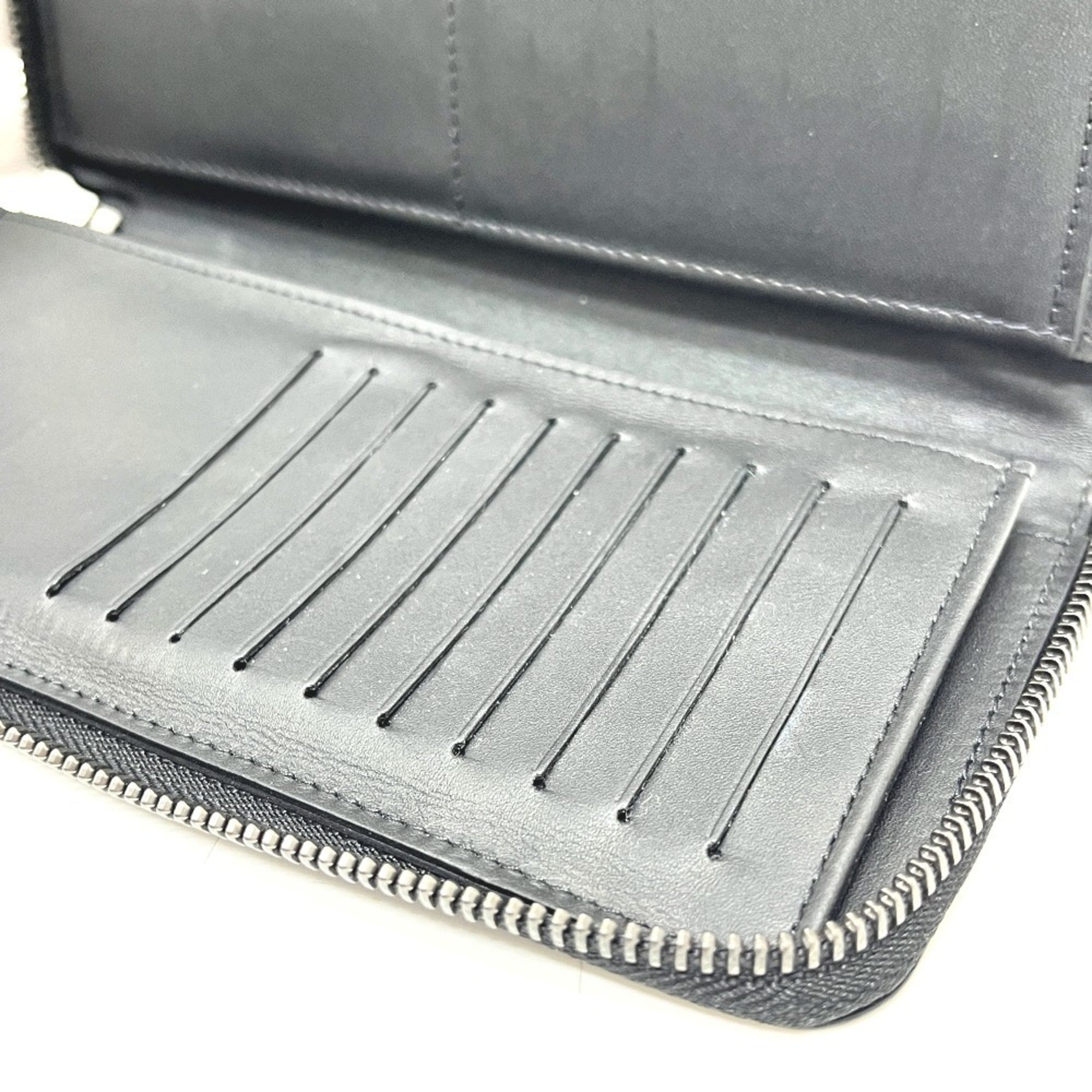 Louis Vuitton Black Damier Infini Long Wallet (Bi-Fold) (Pre-Owned)