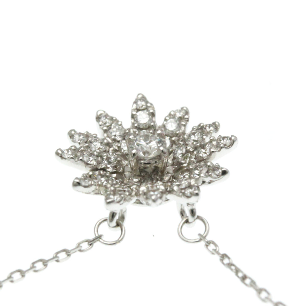 Pendant Necklace 18K White Gold with Diamond