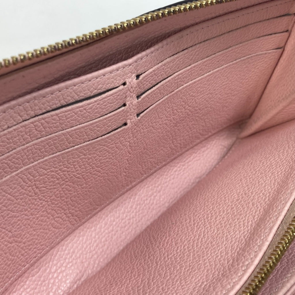 Louis Vuitton Monogram Empreinte Pink Monogram Empreinte Long Wallet (Bi-Fold) (Pre-Owned)