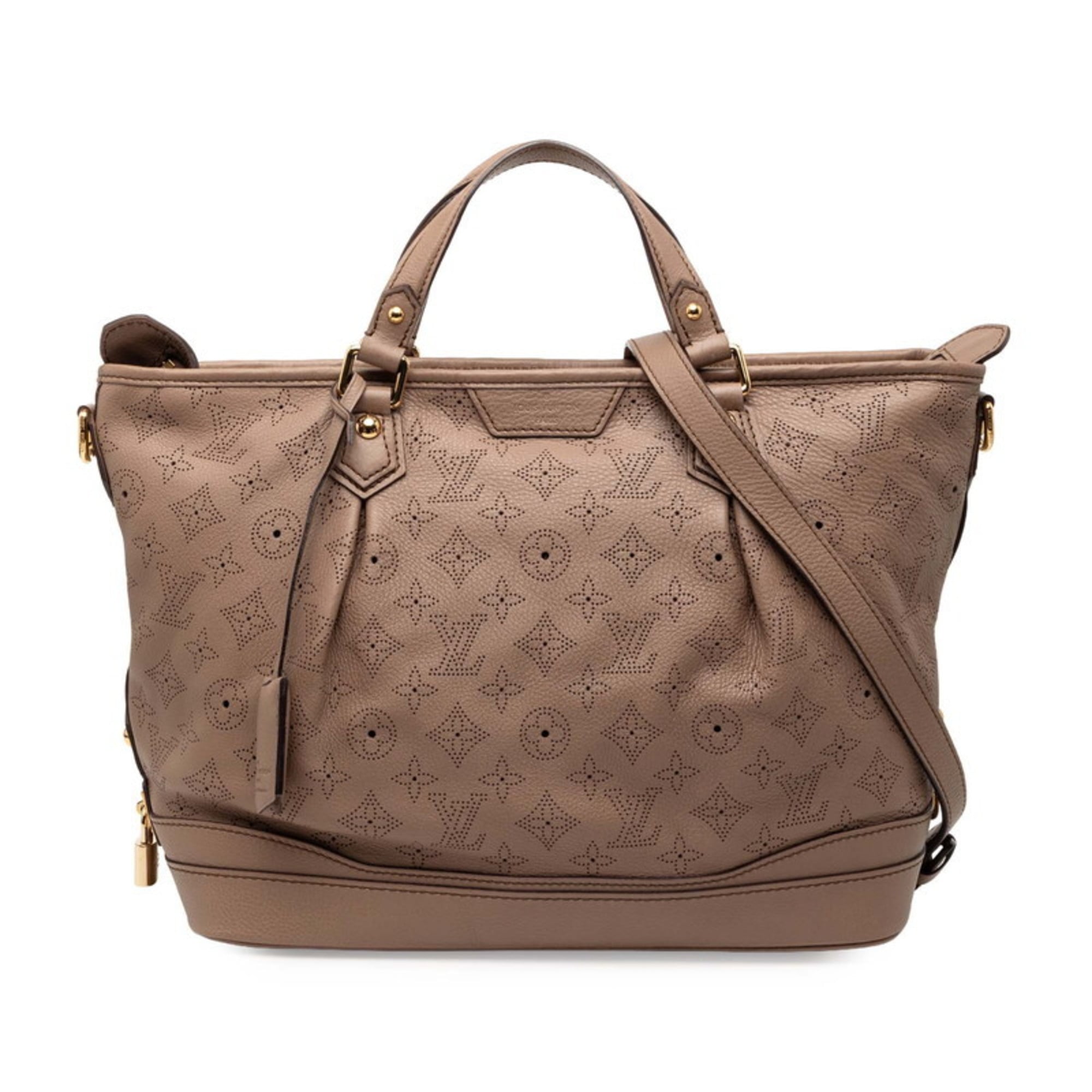 Louis Vuitton Monogram Brown Leather Handbag Shoulder Bag (Pre-Owned)