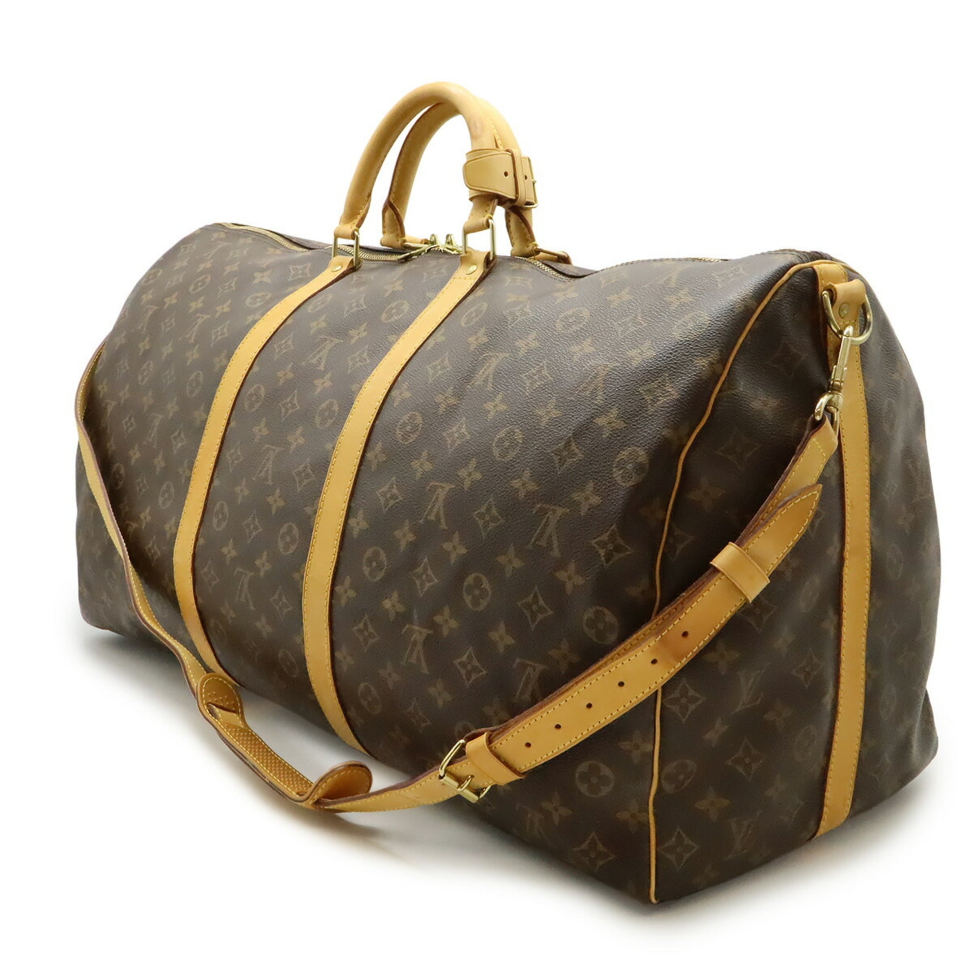 Louis Vuitton Brown Monogram Canvas Boston Bag Shoulder Bag (Pre-Owned)