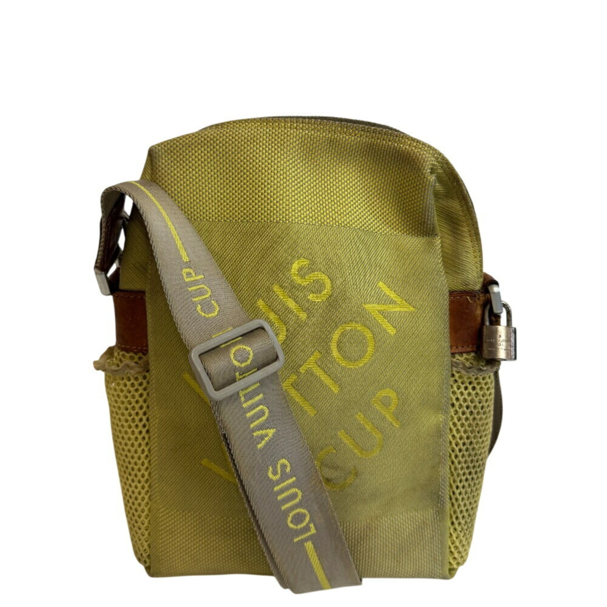 Louis Vuitton Yellow Canvas Pochette Shoulder Bag (Pre-Owned)