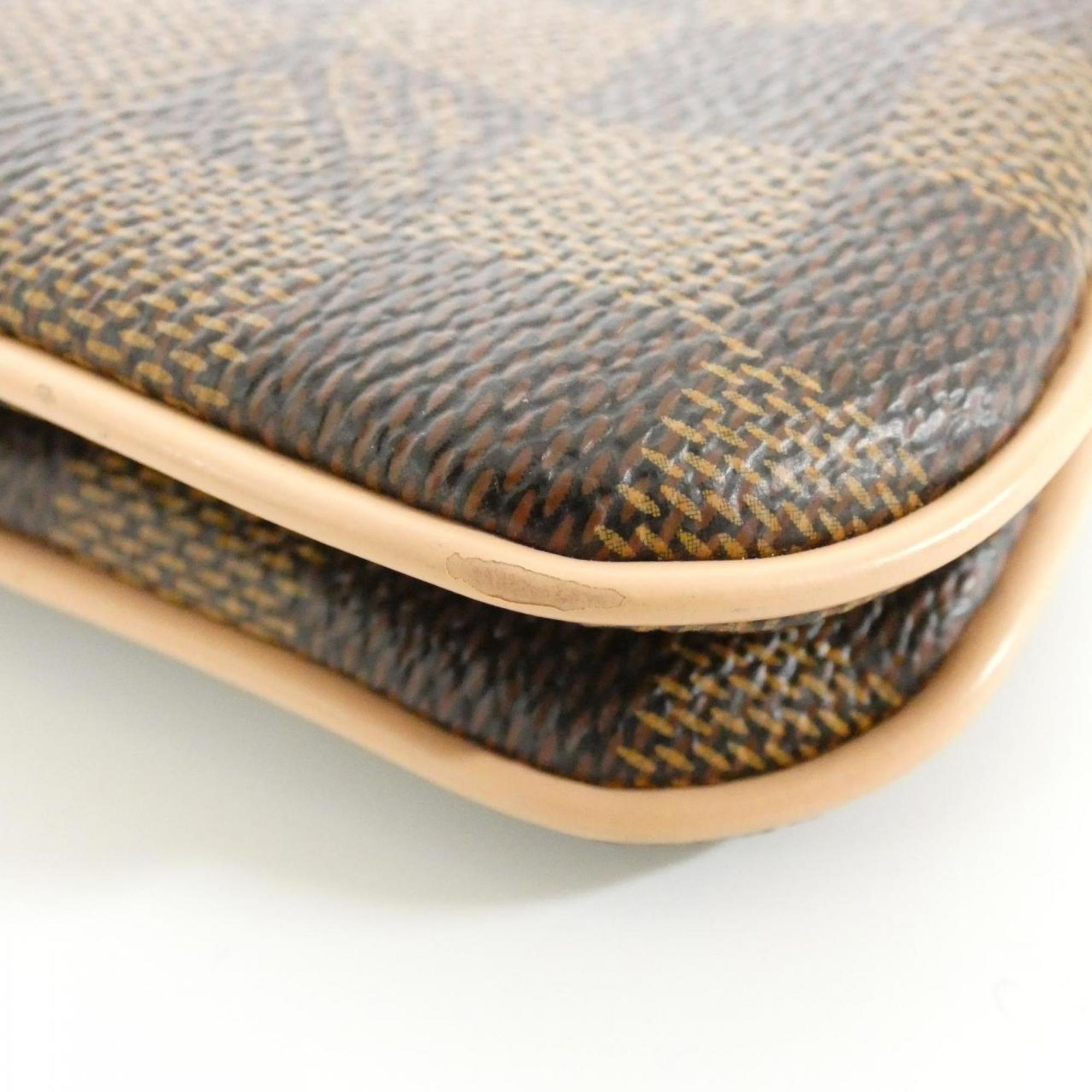 Louis Vuitton Ebene Coated Canvas Pochette Shoulder Bag (Pre-Owned)