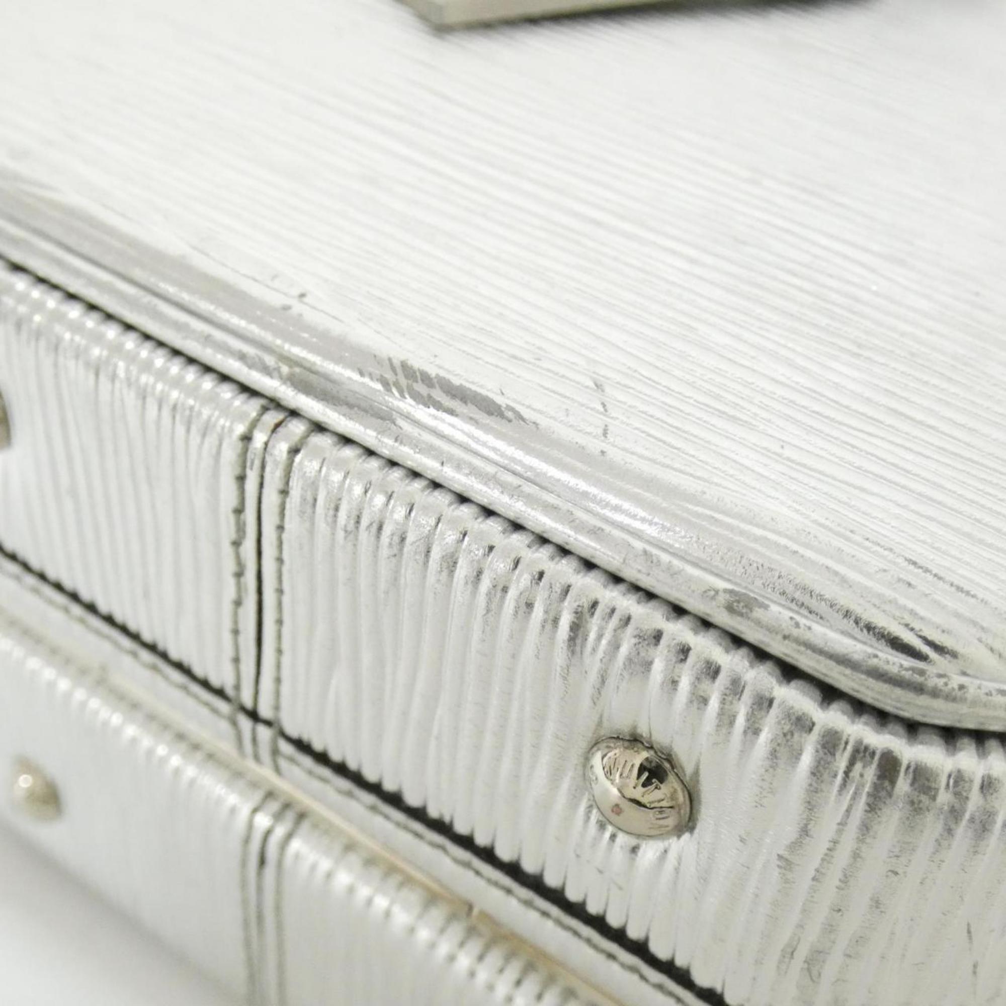 Louis Vuitton Silver Leather Shoulder Bag (Pre-Owned)
