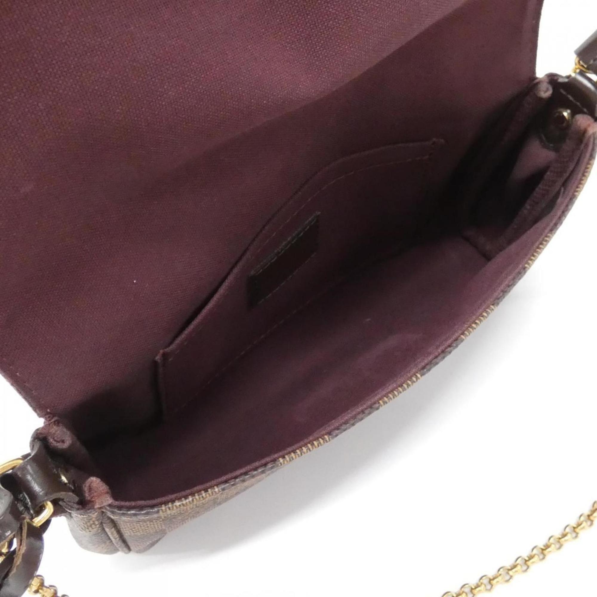 Louis Vuitton Ebene Coated Canvas Shoulder Bag (Pre-Owned)