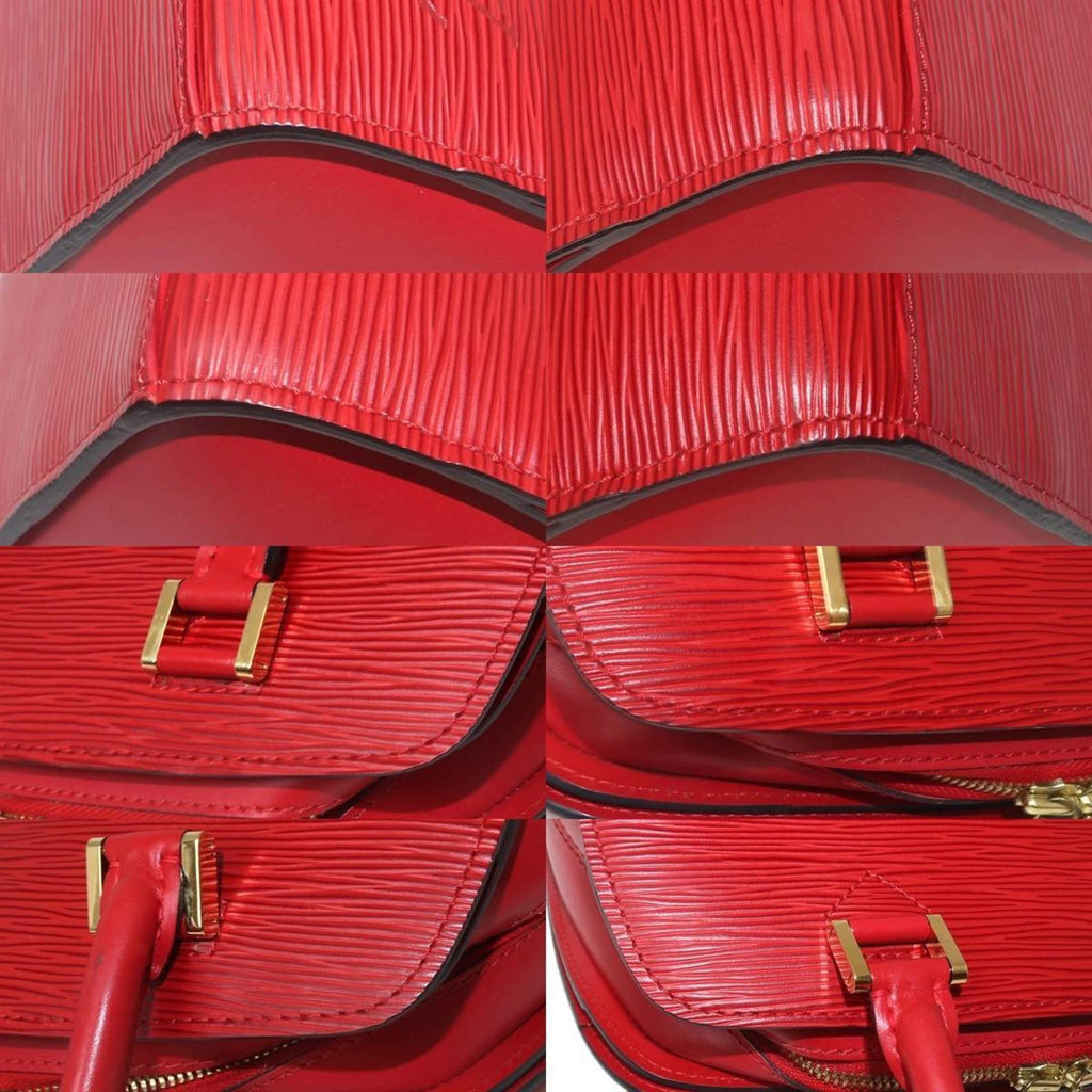 Louis Vuitton Red Color Leather Handbag (Pre-Owned)