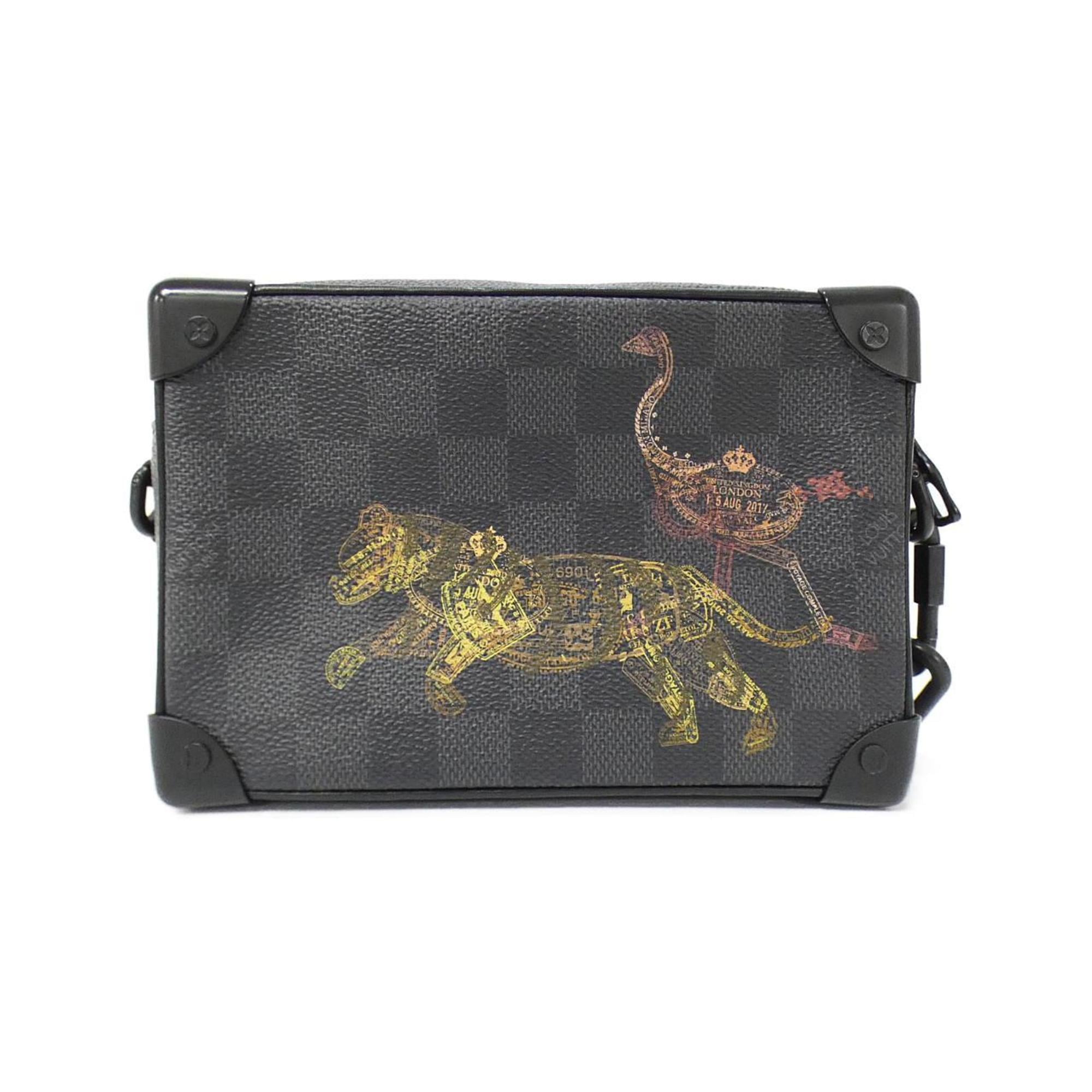 Louis Vuitton Graphite Coated Canvas Shoulder Bag (Pre-Owned)
