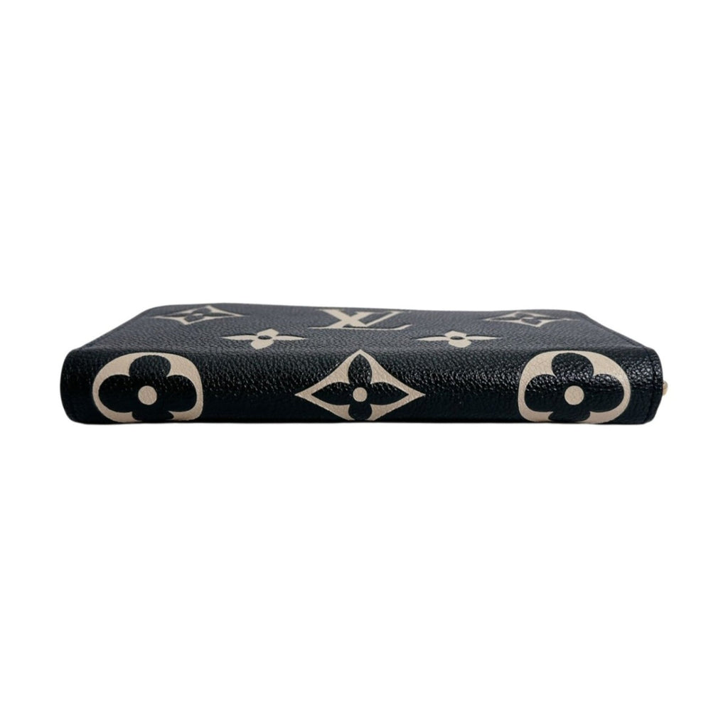 Louis Vuitton Beige Black Monogram Empreinte Long Wallet (Bi-Fold) (Pre-Owned)