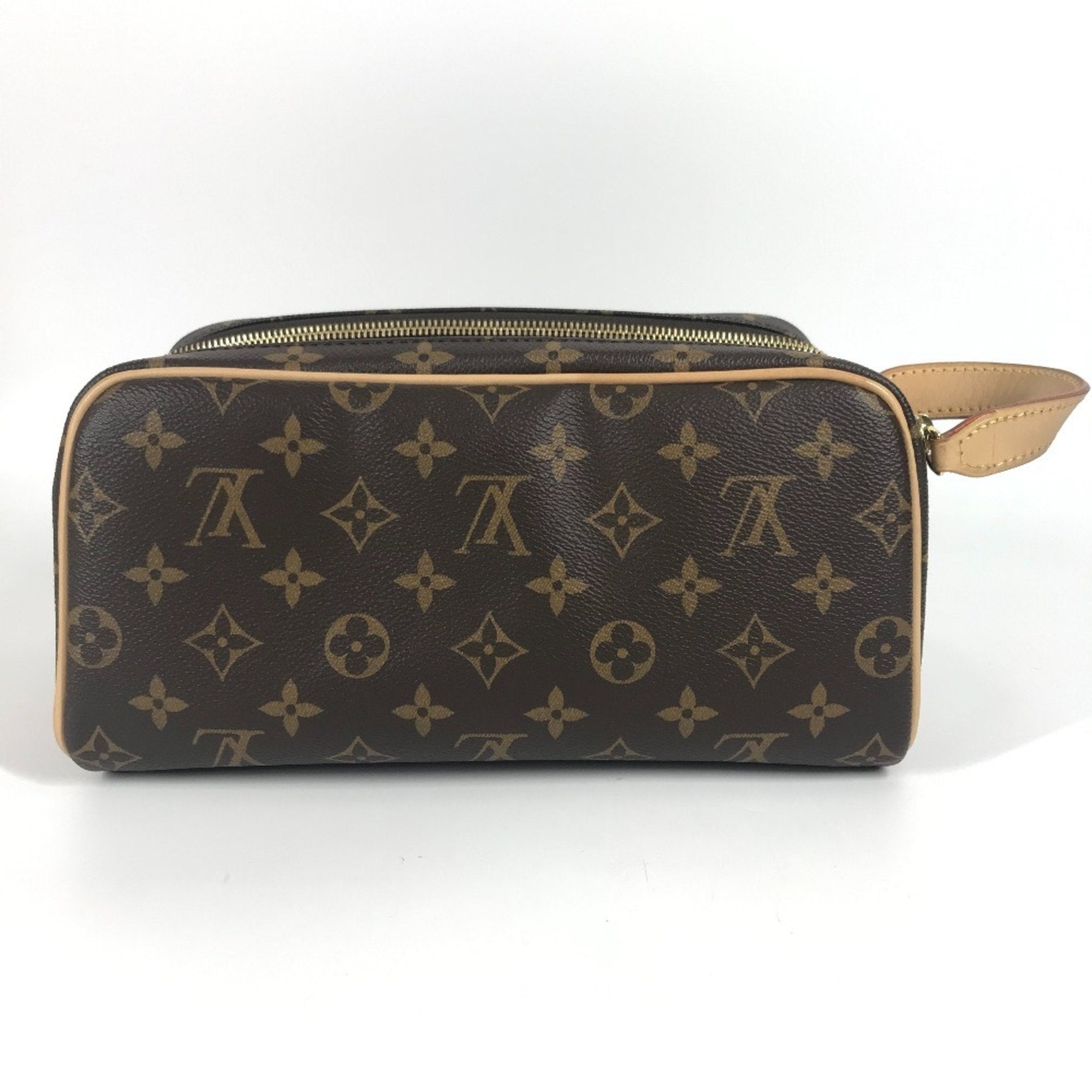 Louis Vuitton Brown Monogram Canvas Clutch Bag Pouch (Pre-Owned)