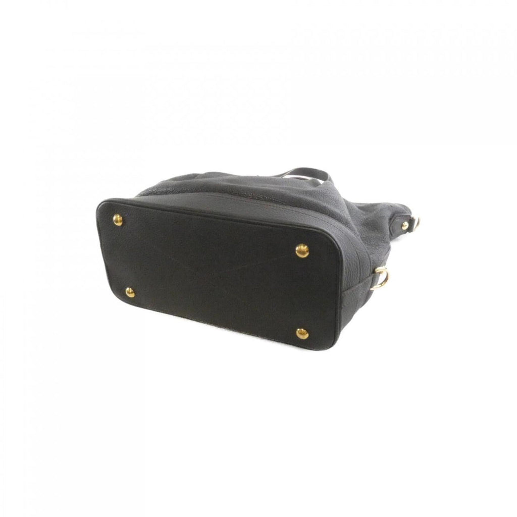 Louis Vuitton Mahina Black Leather Handbag (Pre-Owned)