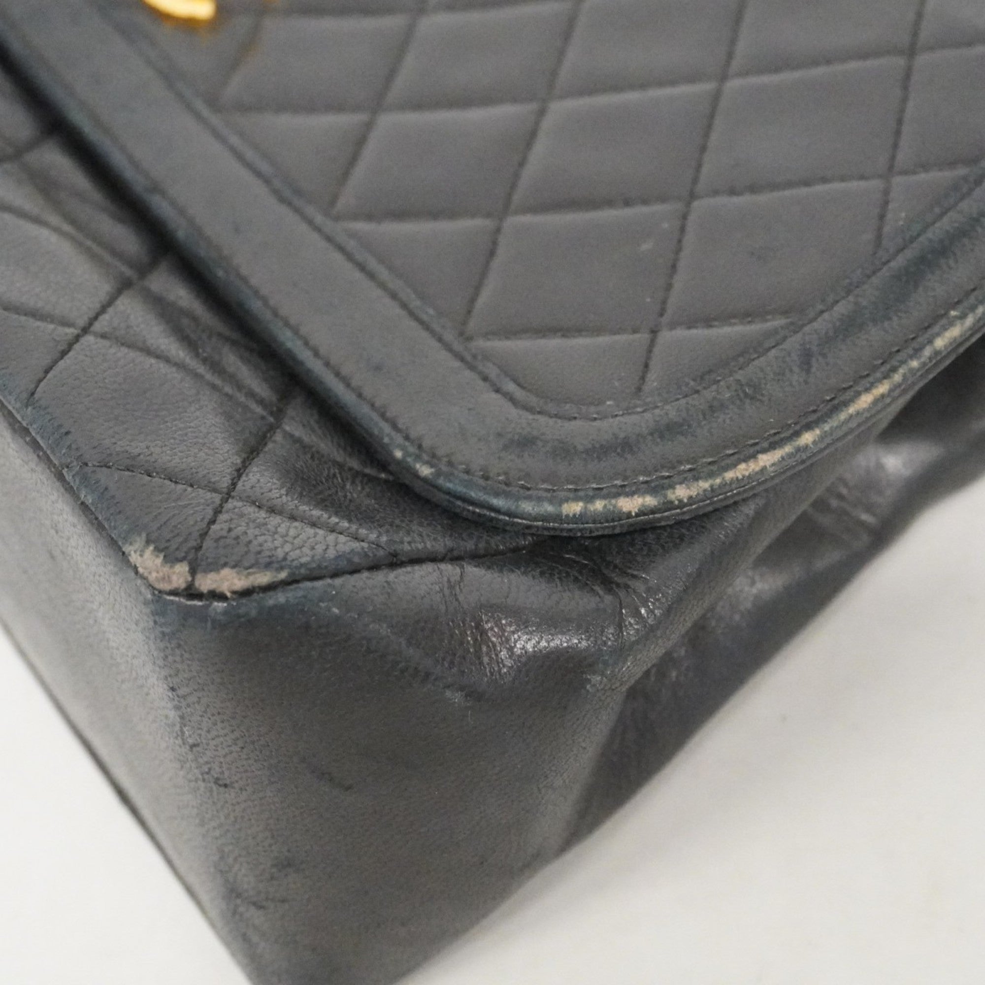 Vintage CC Chain Flap Bag Quilted Lambskin Medium