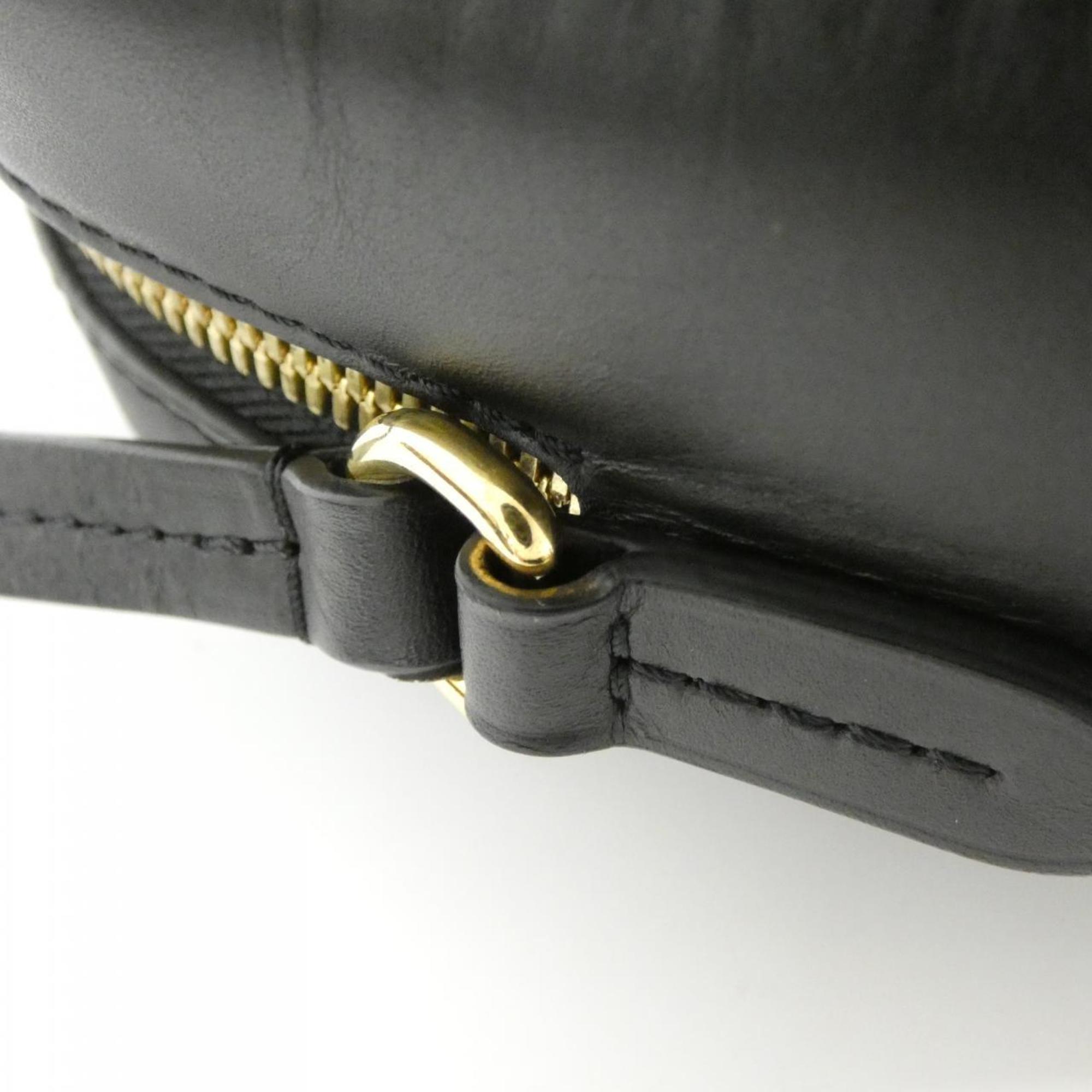 Louis Vuitton Black Marron Coated Canvas Leather Shoulder Bag (Pre-Owned)