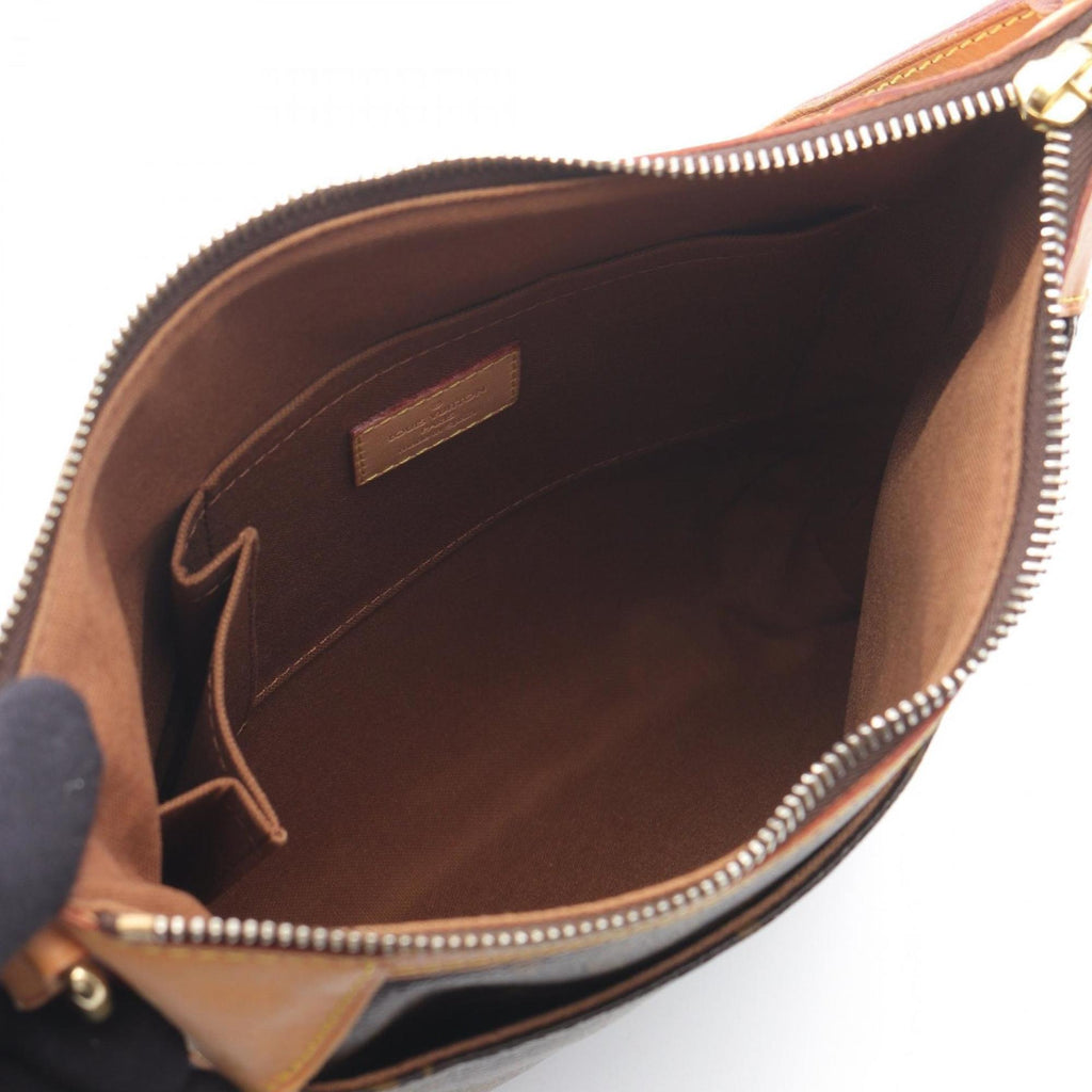 Louis Vuitton Brown Coated Canvas Leather Shoulder Bag (Pre-Owned)
