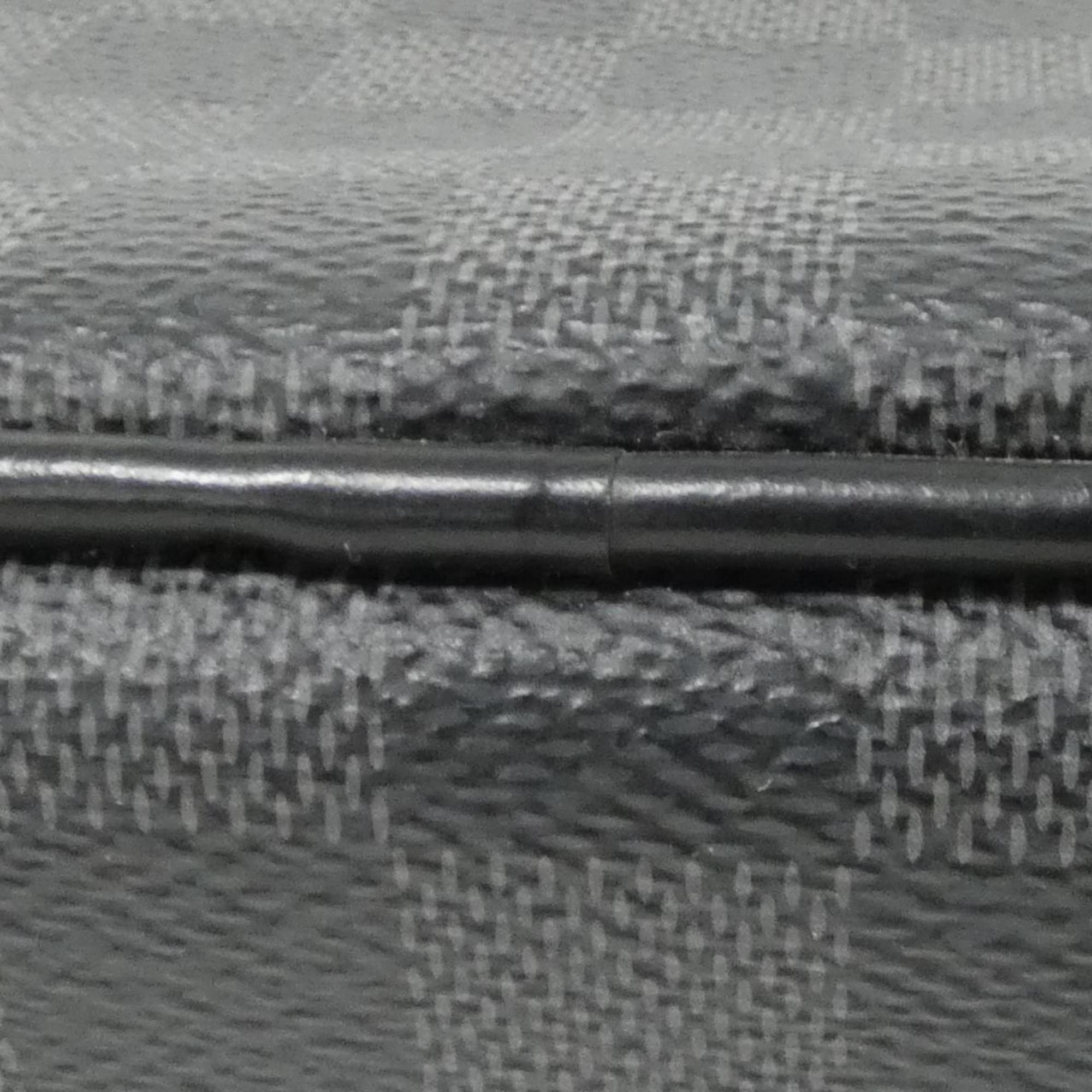 Louis Vuitton Dark Gray Graphite Gray Coated Canvas Shoulder Bag (Pre-Owned)