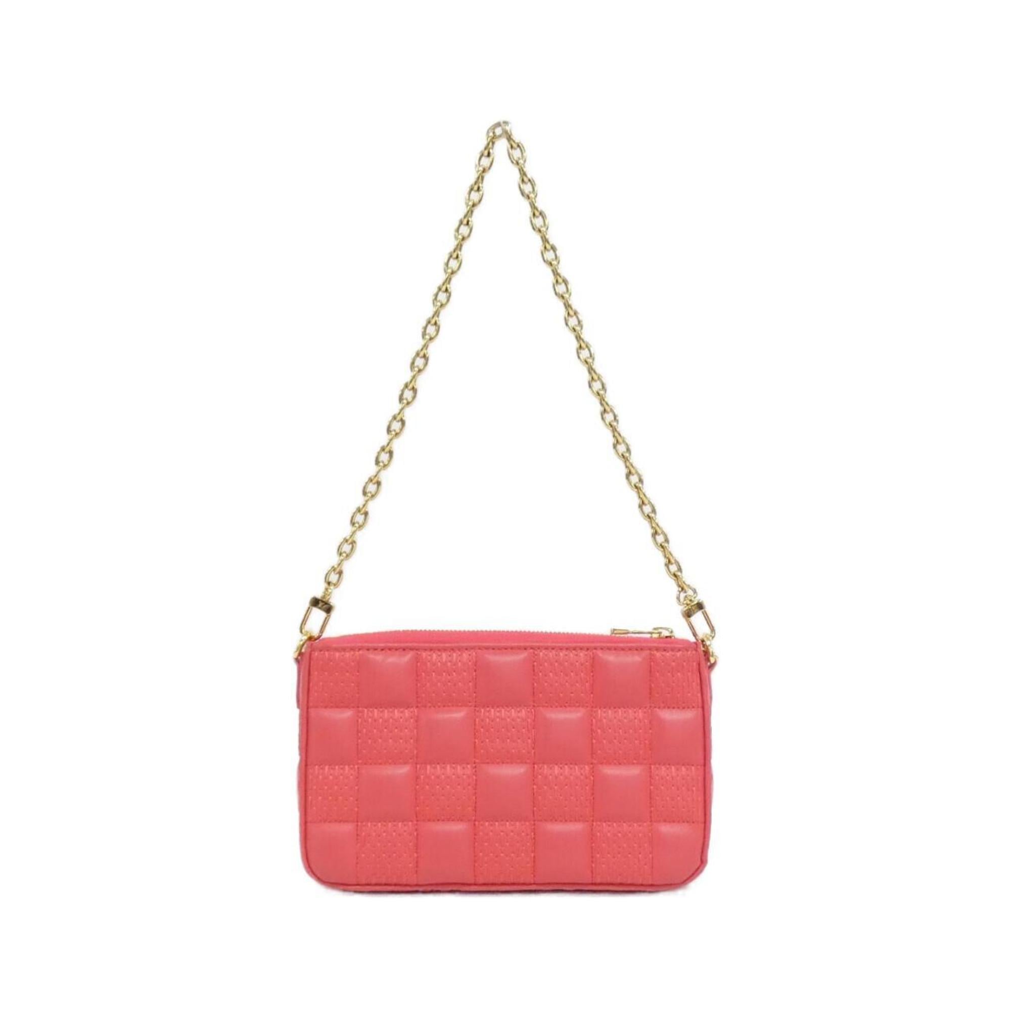 Louis Vuitton Rose Leather Pochette Shoulder Bag (Pre-Owned)