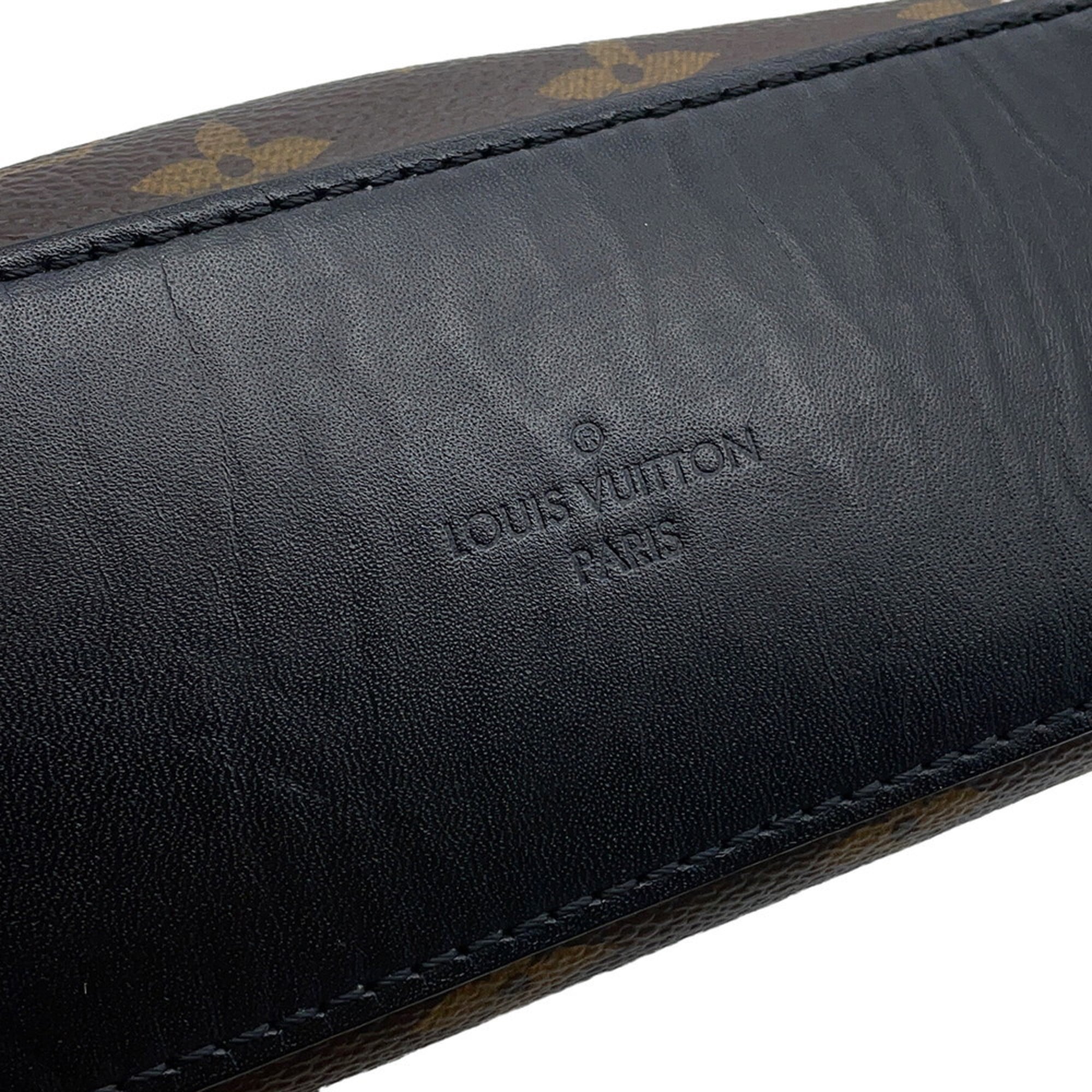 Louis Vuitton Black Monogram Noir Monogram Leather Shoulder Bag (Pre-Owned)