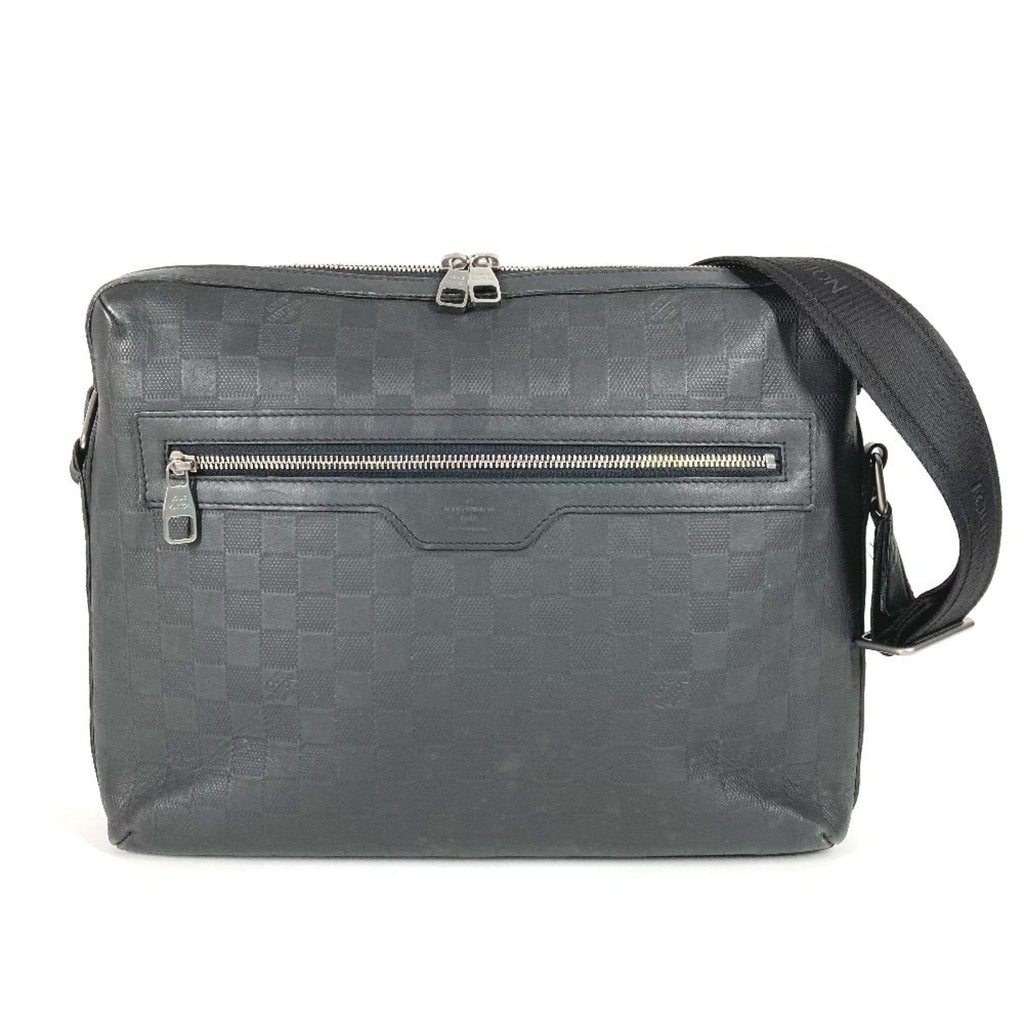 Louis Vuitton Black Galle Onyx Damier Infini Messenger Bag Shoulder Bag (Pre-Owned)