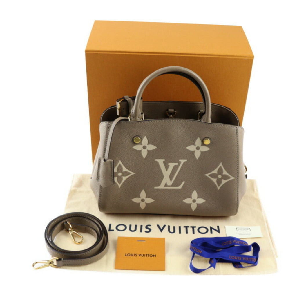 Louis Vuitton Tourterelle Monogram Empreinte Handbag Shoulder Bag Tote Bag (Pre-Owned)