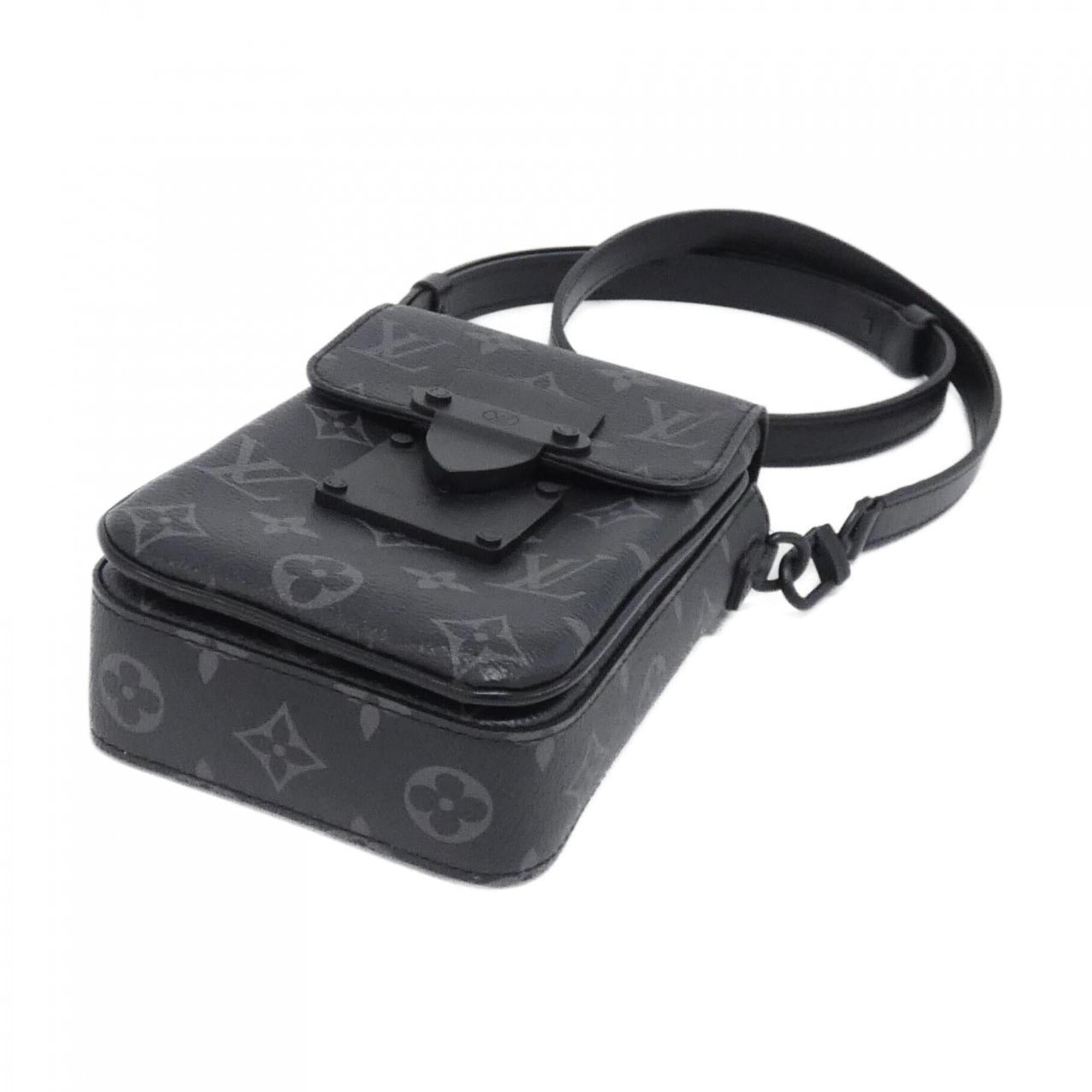 Louis Vuitton Monogram Eclipse Black Coated Canvas Shoulder Bag (Pre-Owned)