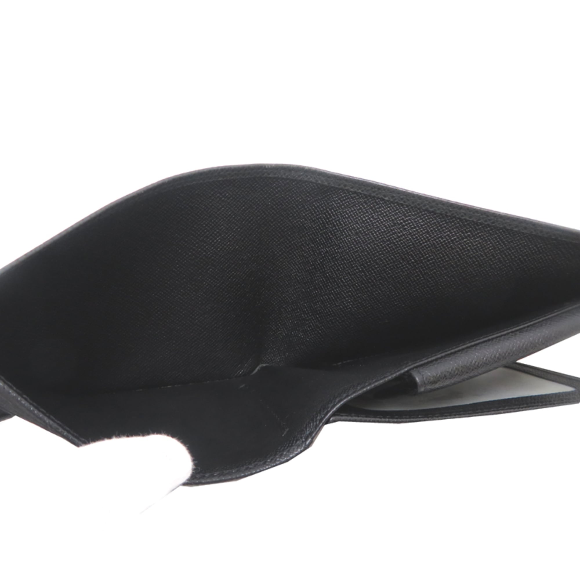 Louis Vuitton Ardoise Black Taiga Leather Wallet (Bi-Fold) (Pre-Owned)