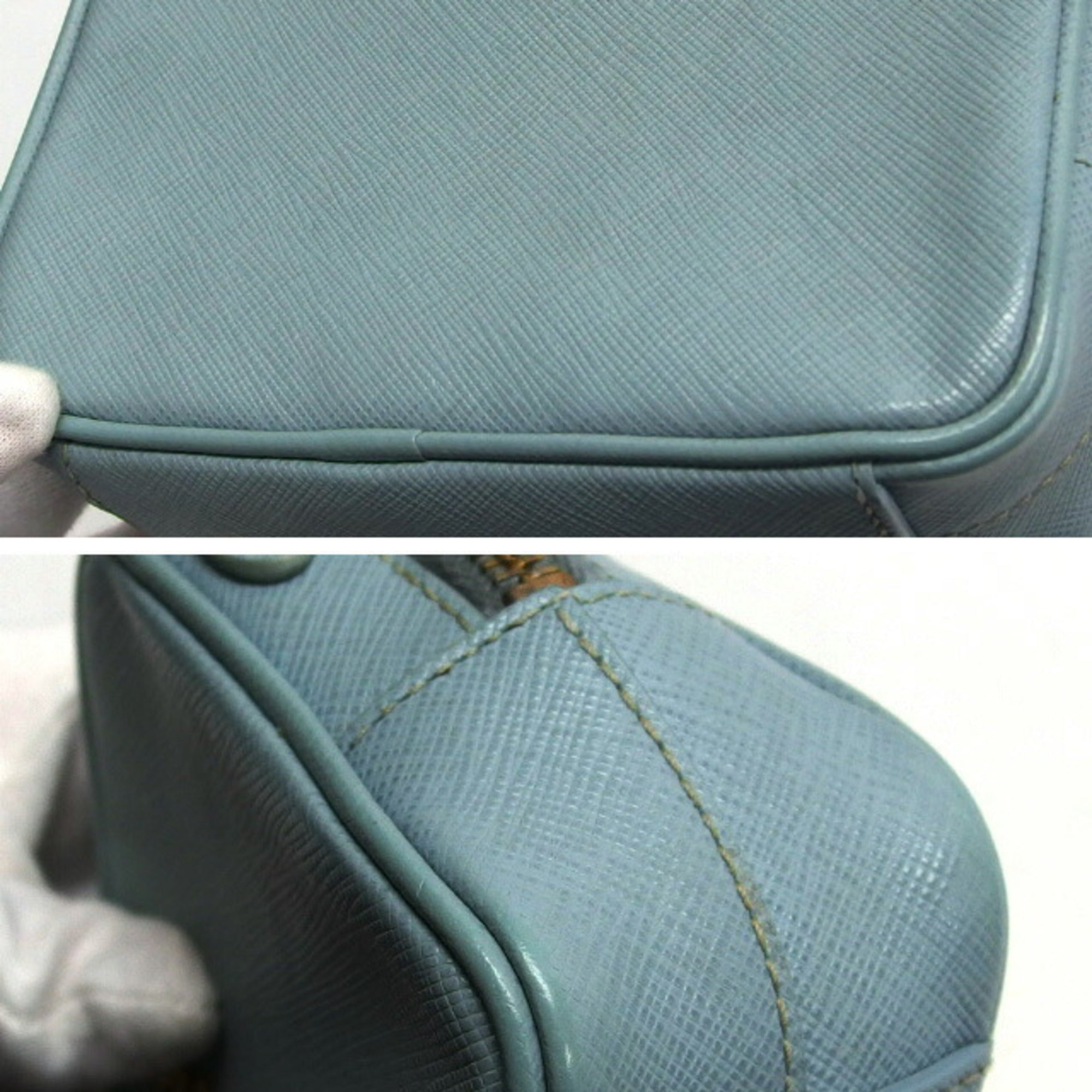 Zip Crossbody Bag Saffiano Leather Mini