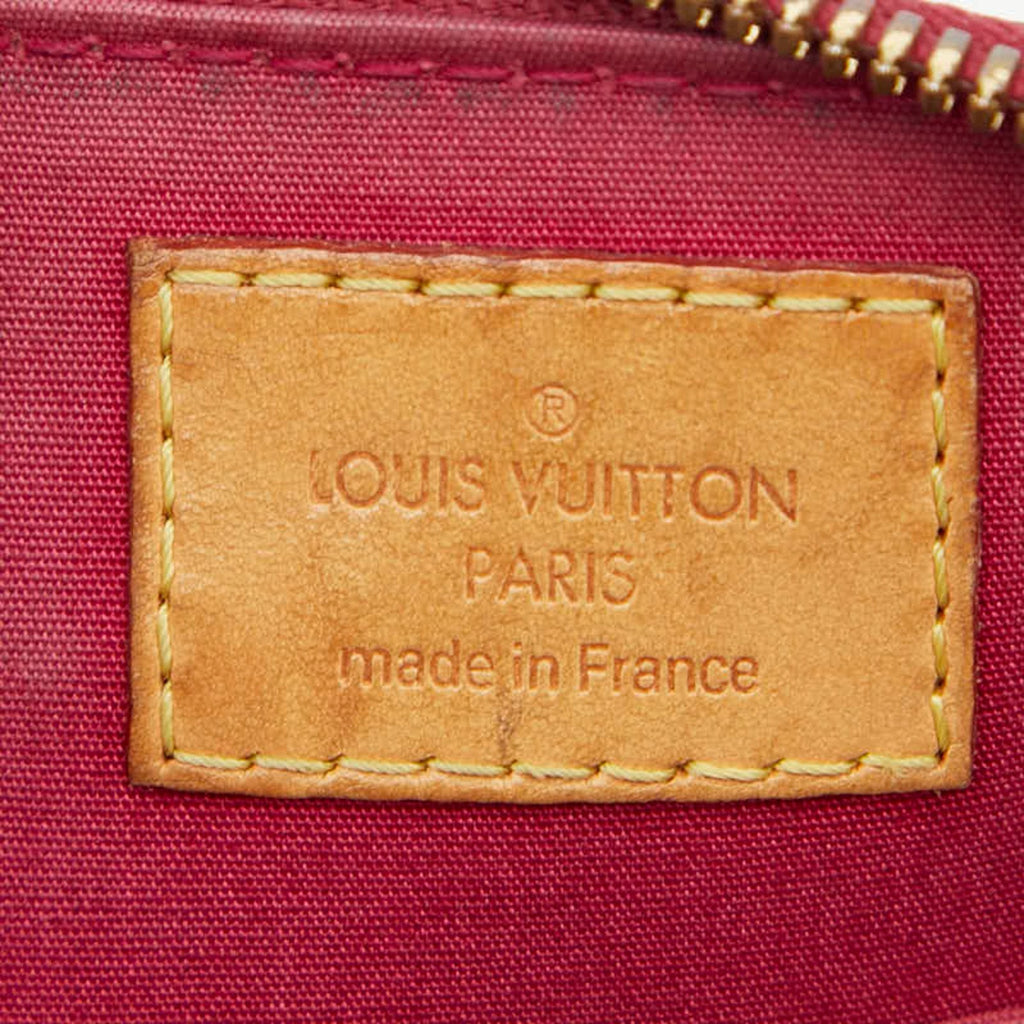 Louis Vuitton Pomme D'amour Red Color Patent Leather Handbag Shoulder Bag (Pre-Owned)