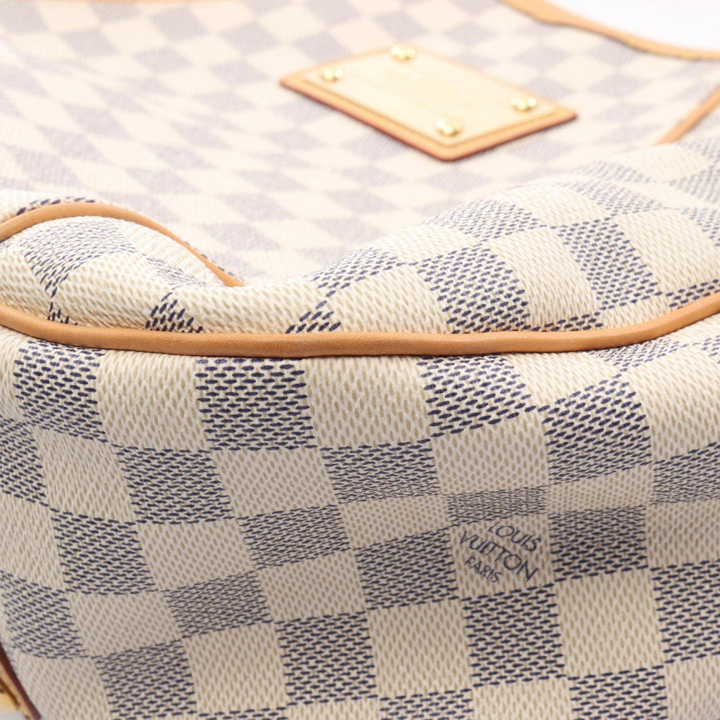 Louis Vuitton Damier Azur White Coated Canvas Shoulder Bag (Pre-Owned)