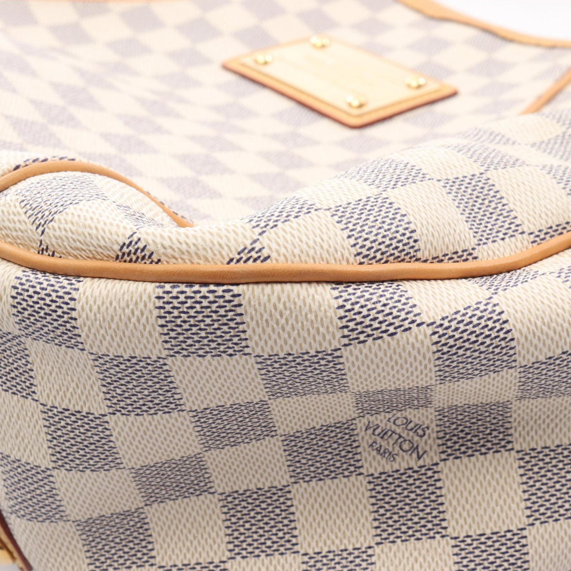 Louis Vuitton Damier Azur White Coated Canvas Shoulder Bag (Pre-Owned)