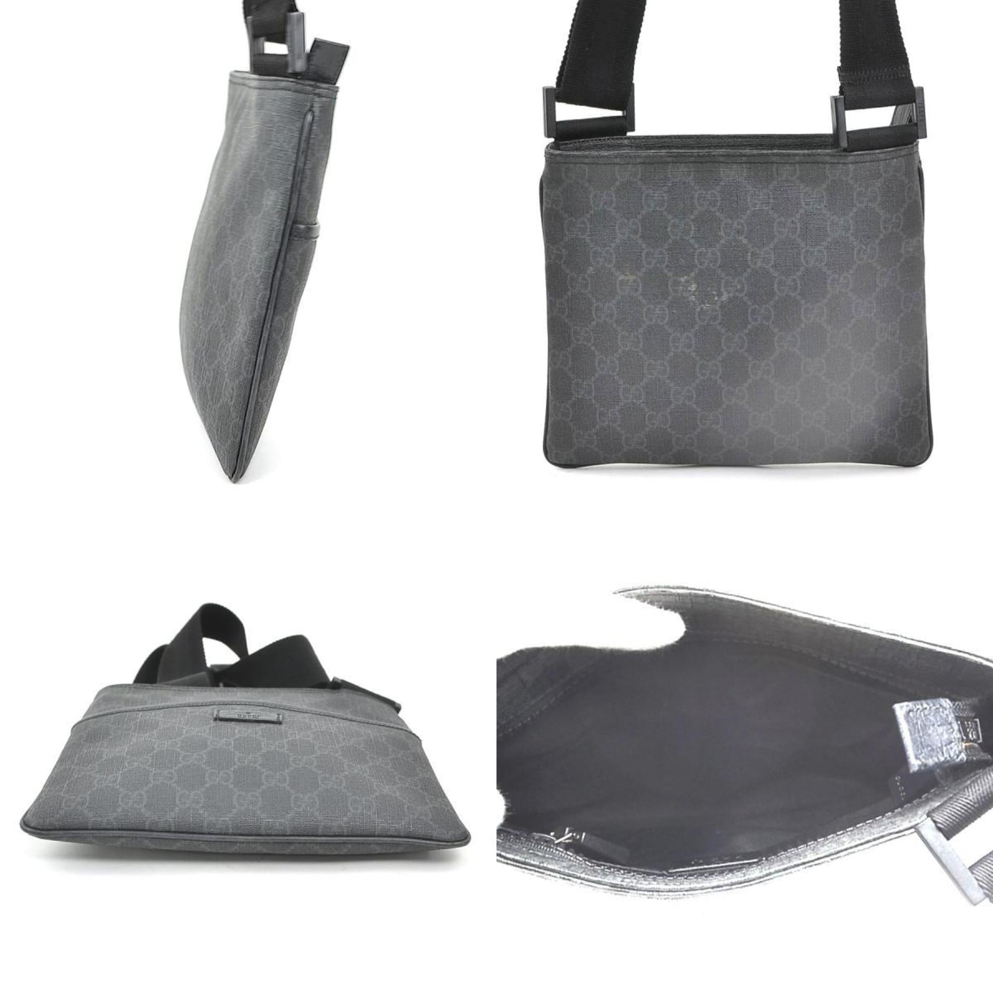 Flat Messenger Bag GG Coated Canvas Small