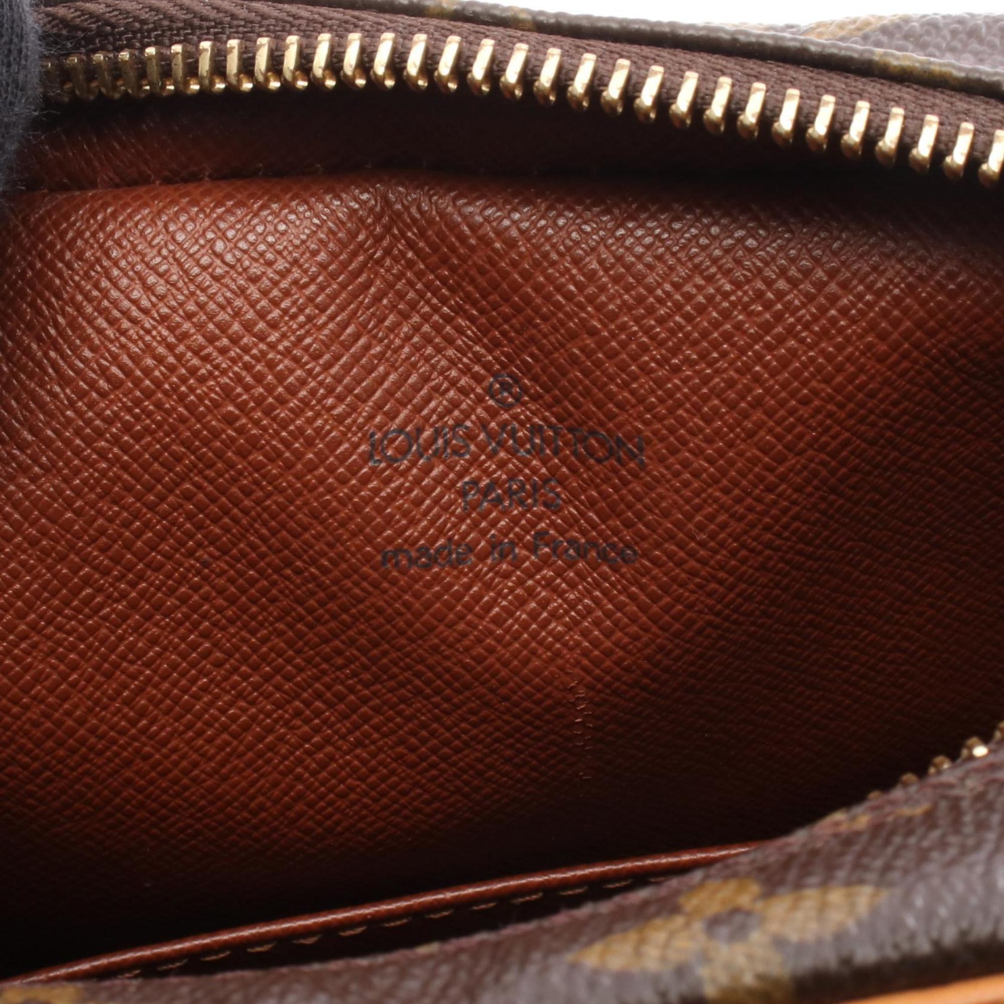 Louis Vuitton Brown Monogram Coated Canvas Leather Shoulder Bag (Pre-Owned)
