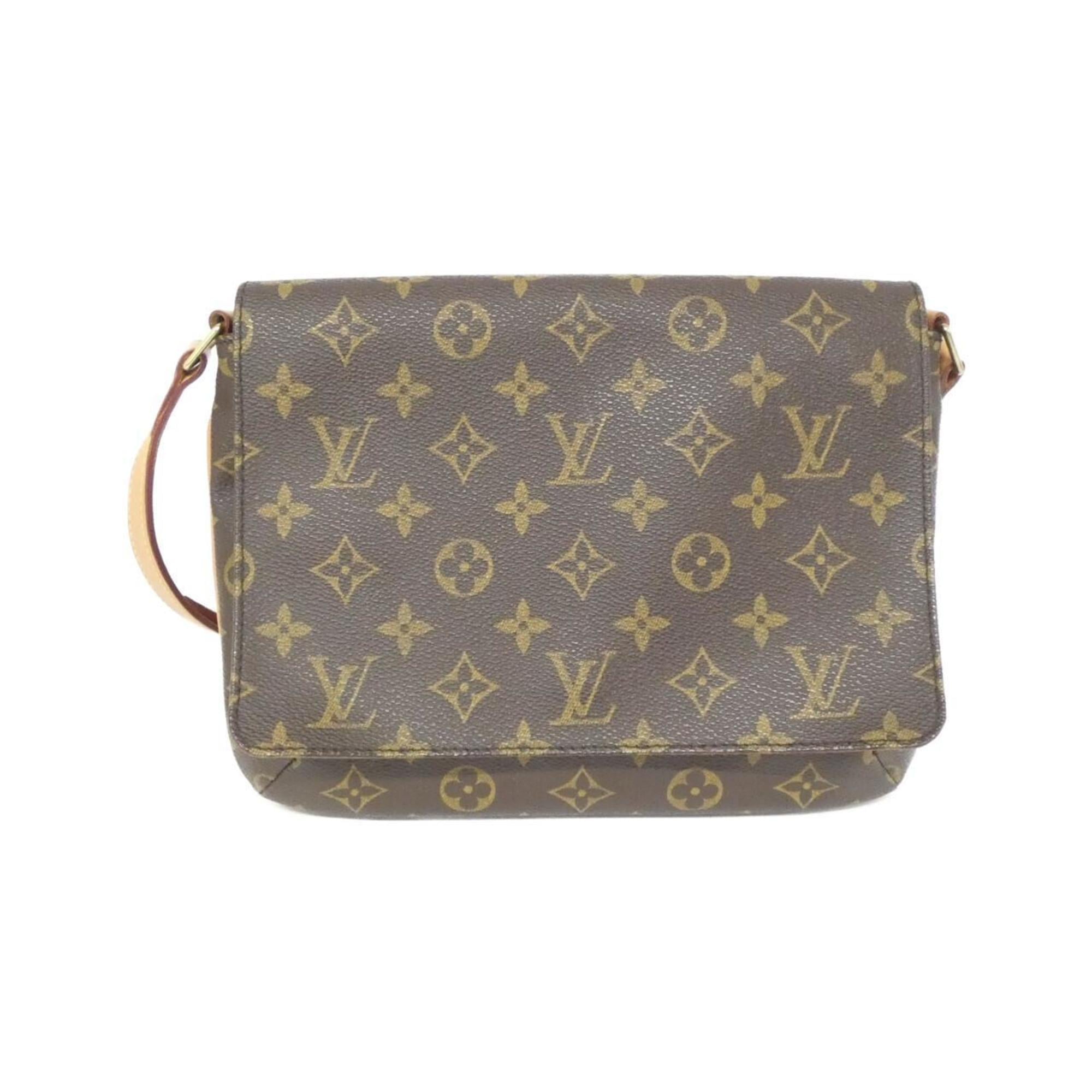 Louis Vuitton Monogram Marron Coated Canvas Shoulder Bag (Pre-Owned)