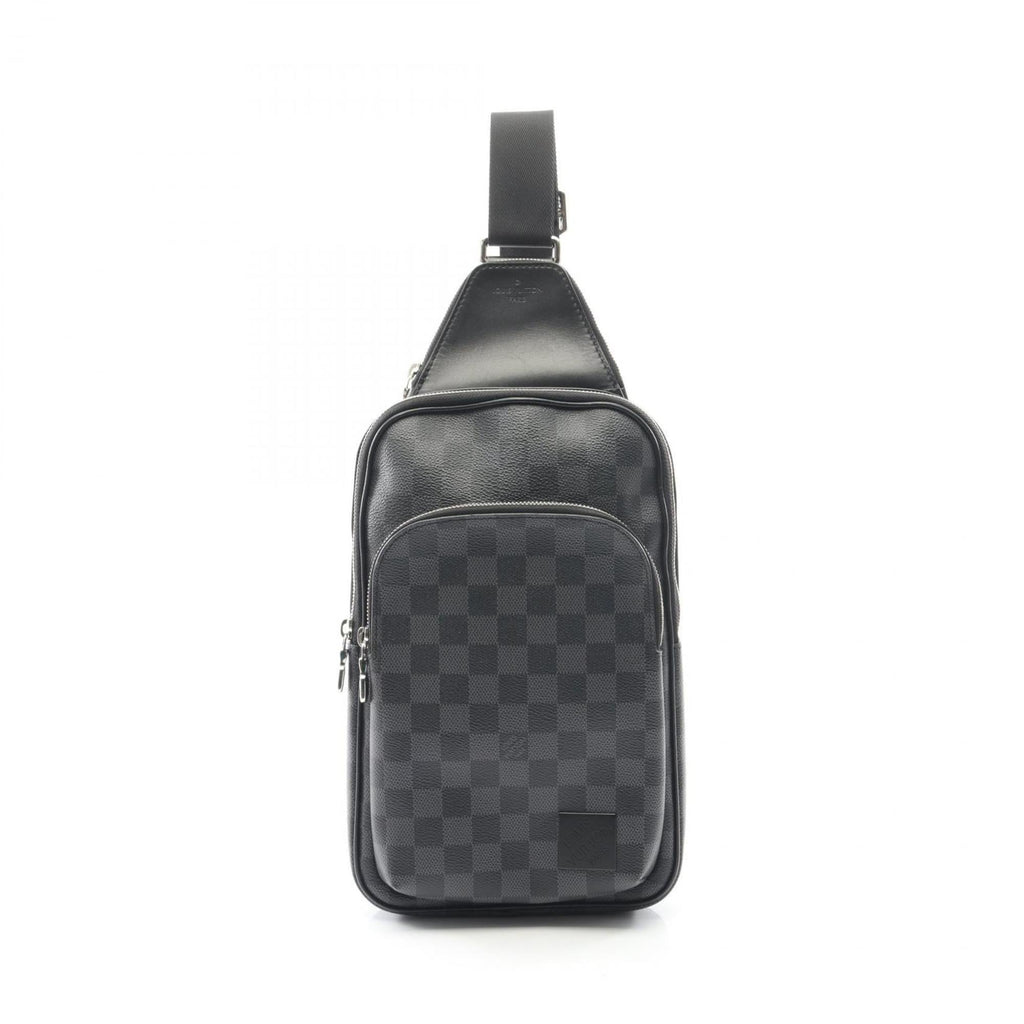 Louis Vuitton Black Damier Graphite Coated Canvas Leather Fanny Pack Sling Bag (Pre-Owned)