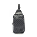 Louis Vuitton Black Damier Graphite Coated Canvas Leather Fanny Pack Sling Bag (Pre-Owned)