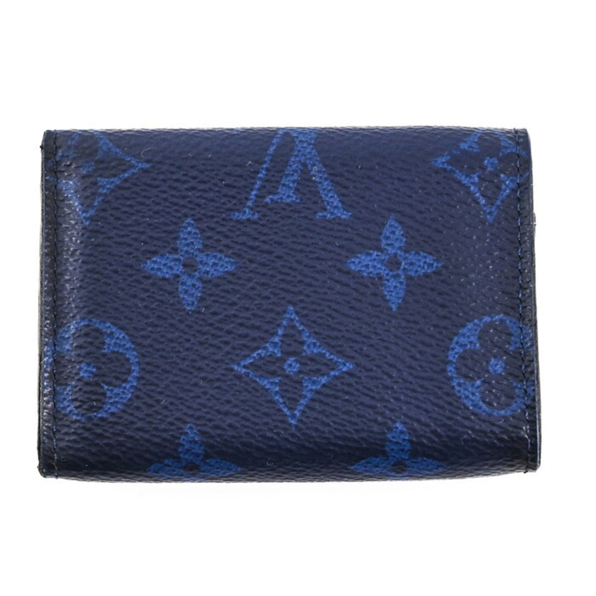 Louis Vuitton Blue Taigarama Wallet (Tri-Fold) (Pre-Owned)
