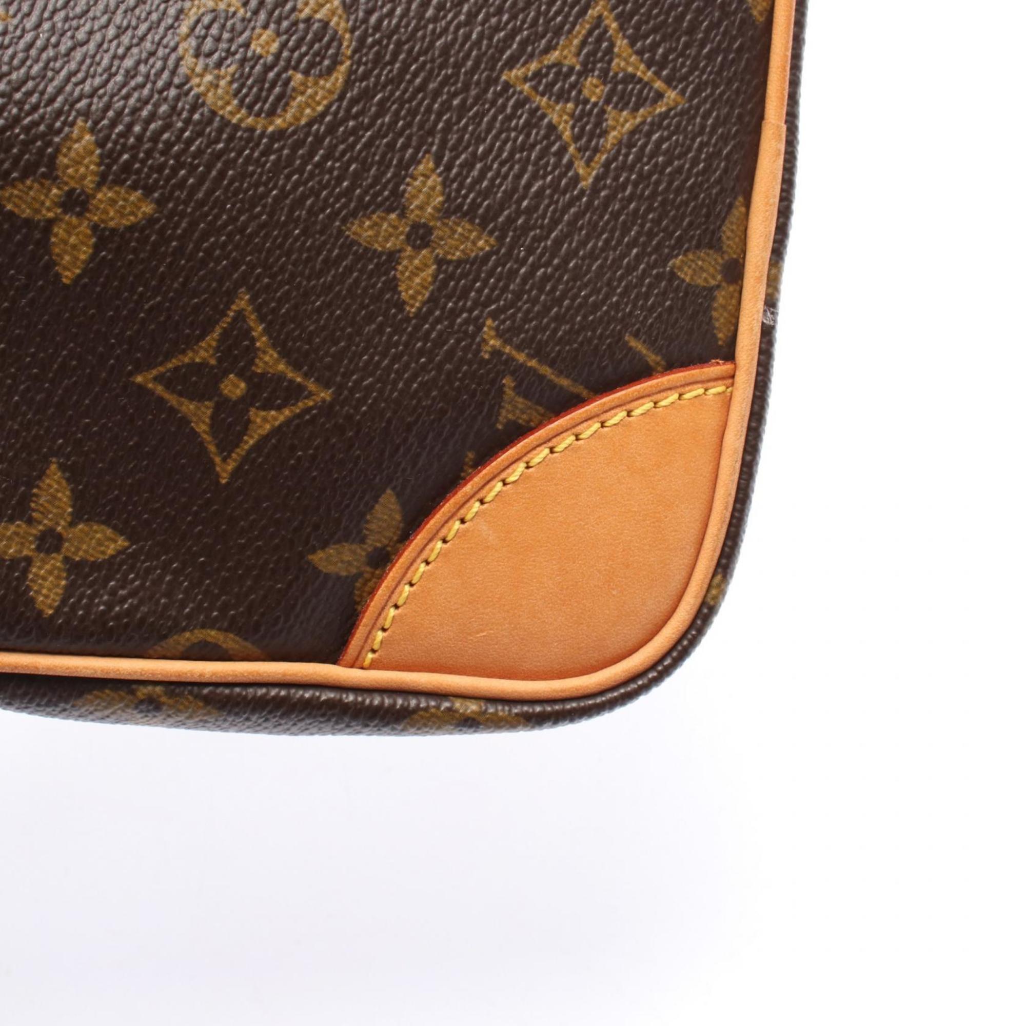 Louis Vuitton Brown Coated Canvas Leather Shoulder Bag (Pre-Owned)