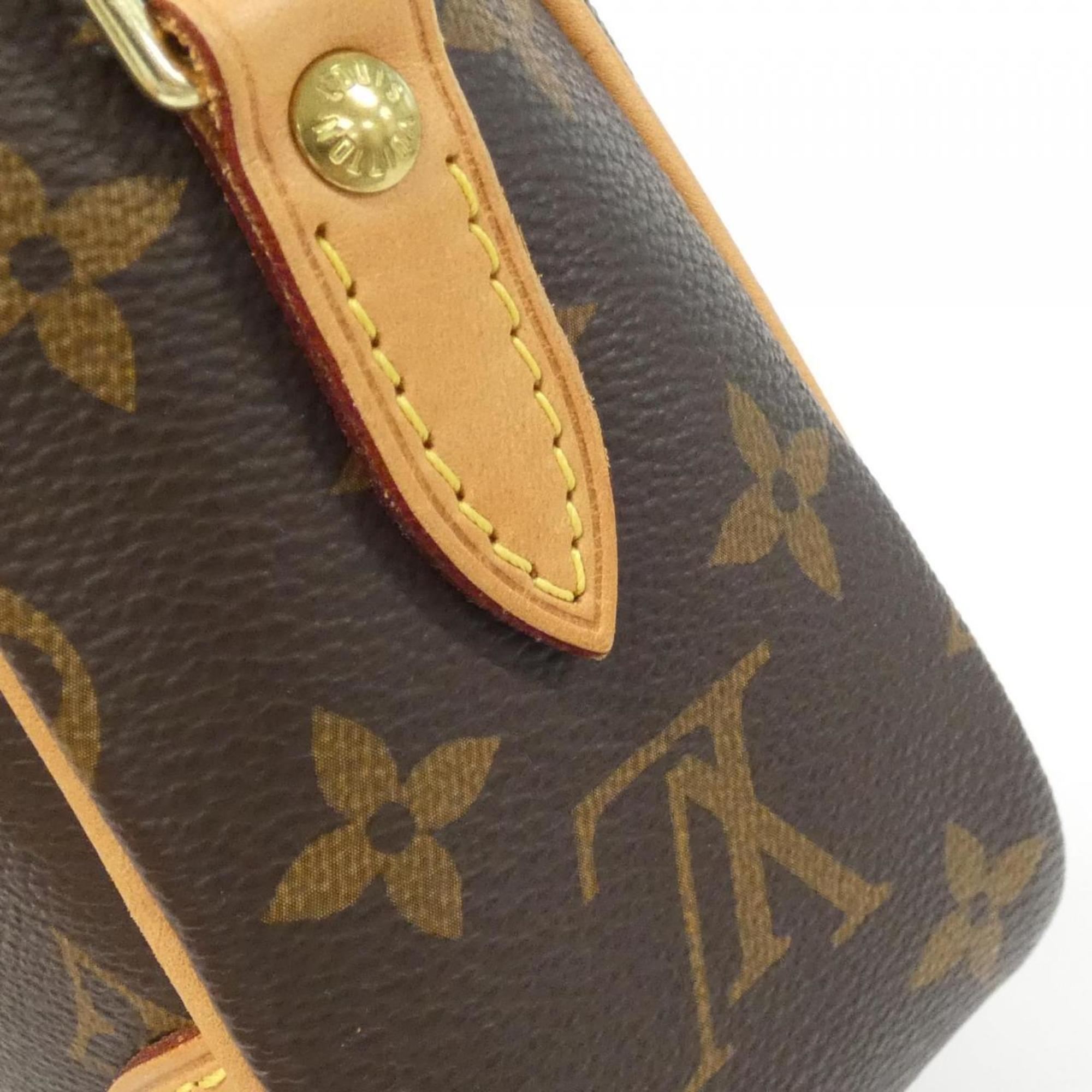 Louis Vuitton Marron Coated Canvas Shoulder Bag (Pre-Owned)