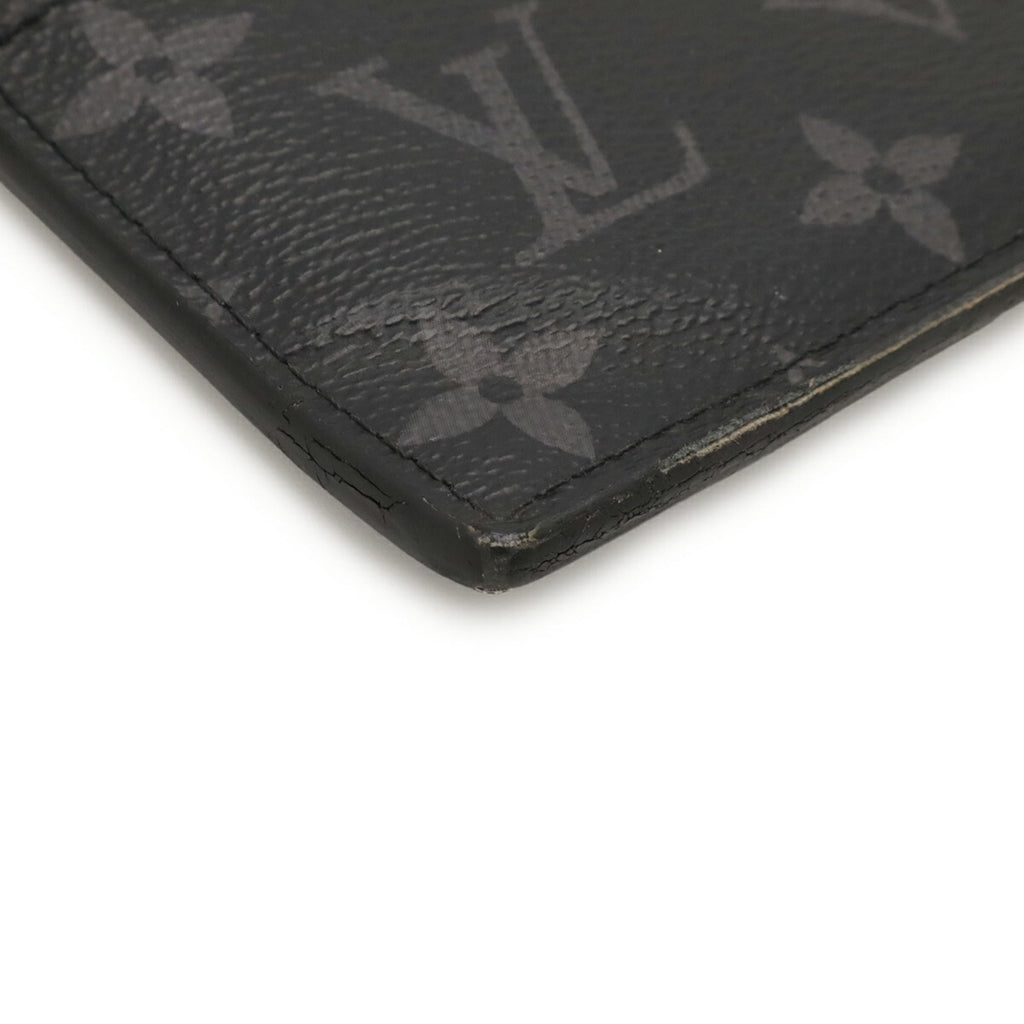 Louis Vuitton Monogram Eclipse Noir Monogram Eclipse Pvc Taiga Leather Leather Coin Purse/Coin Case (Pre-Owned)