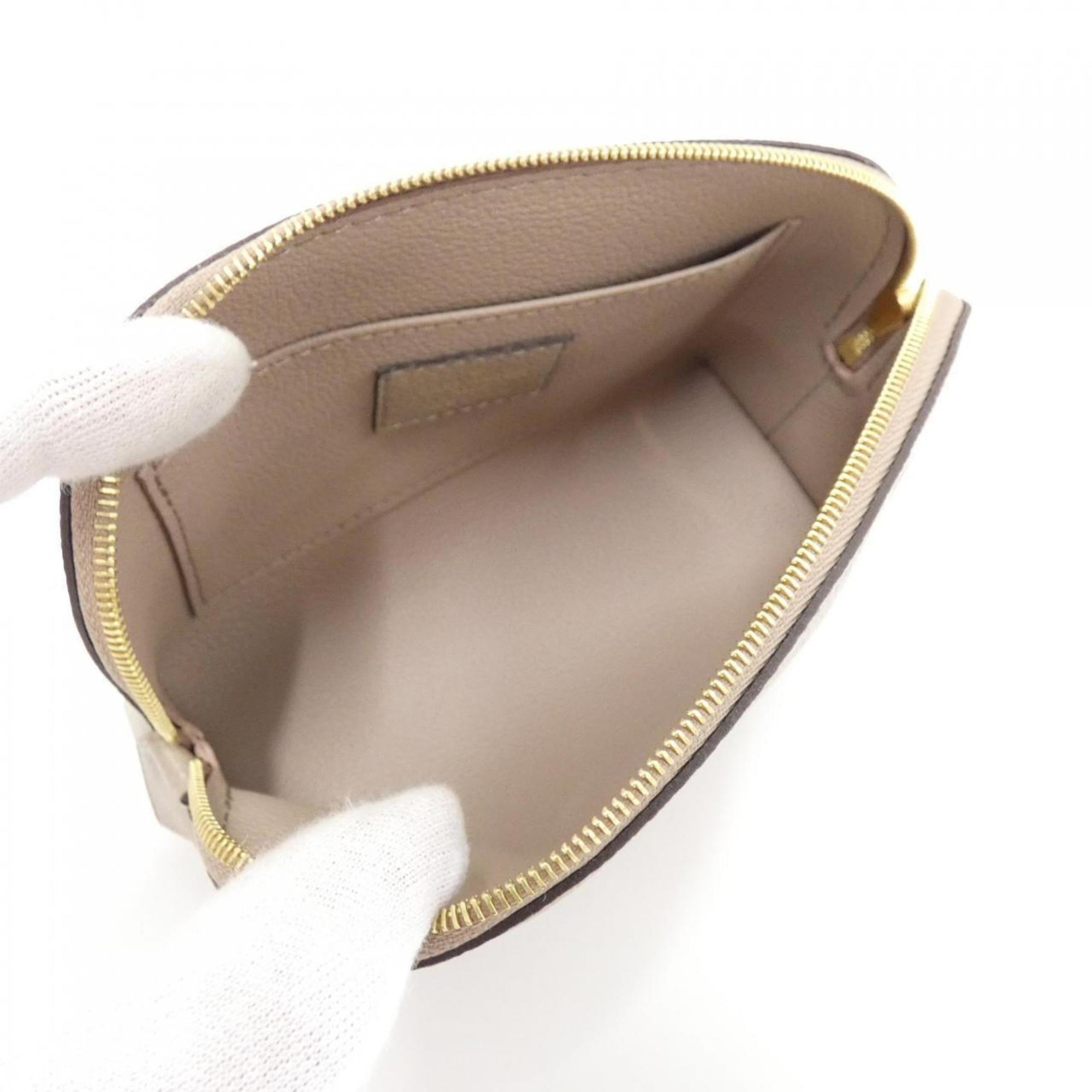 Louis Vuitton Bicolor Cream Leather Pochette Pouch (Pre-Owned)