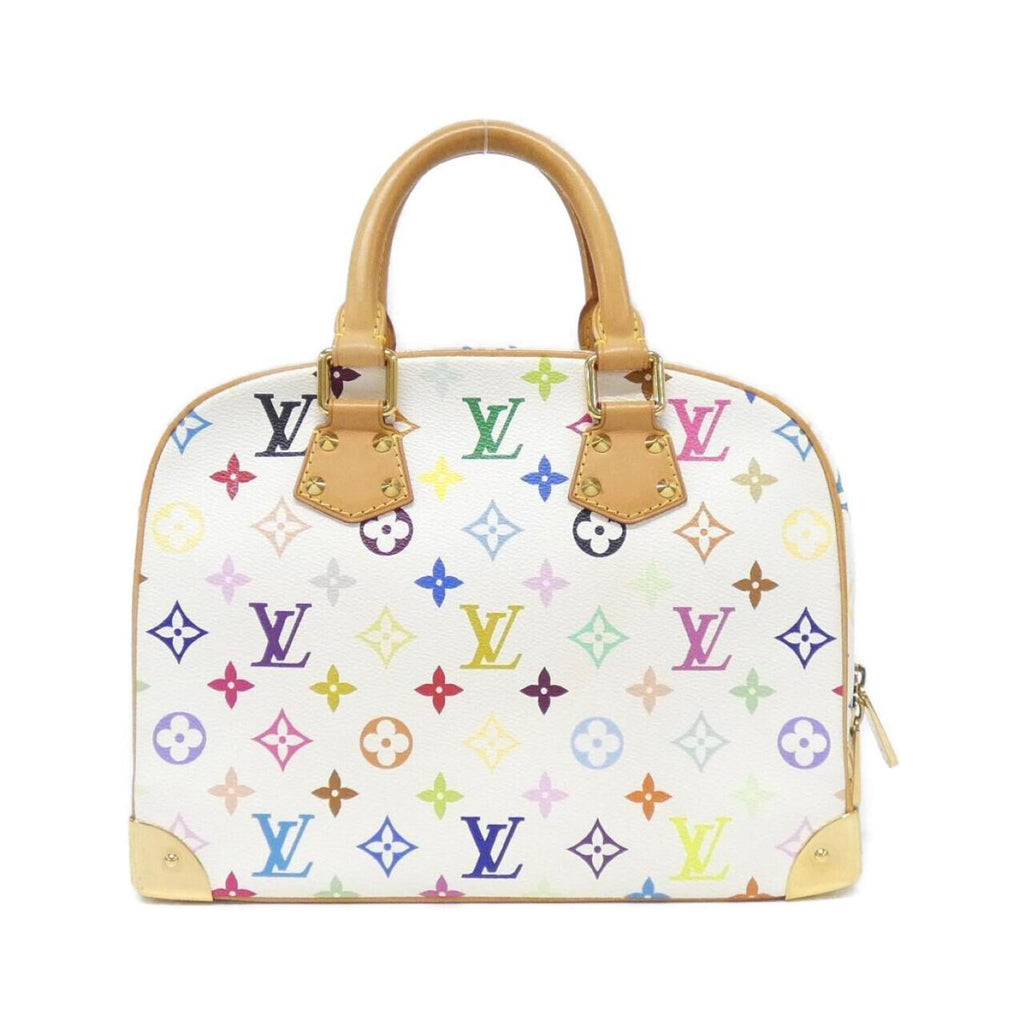 Louis Vuitton White Coated Canvas Handbag (Pre-Owned)