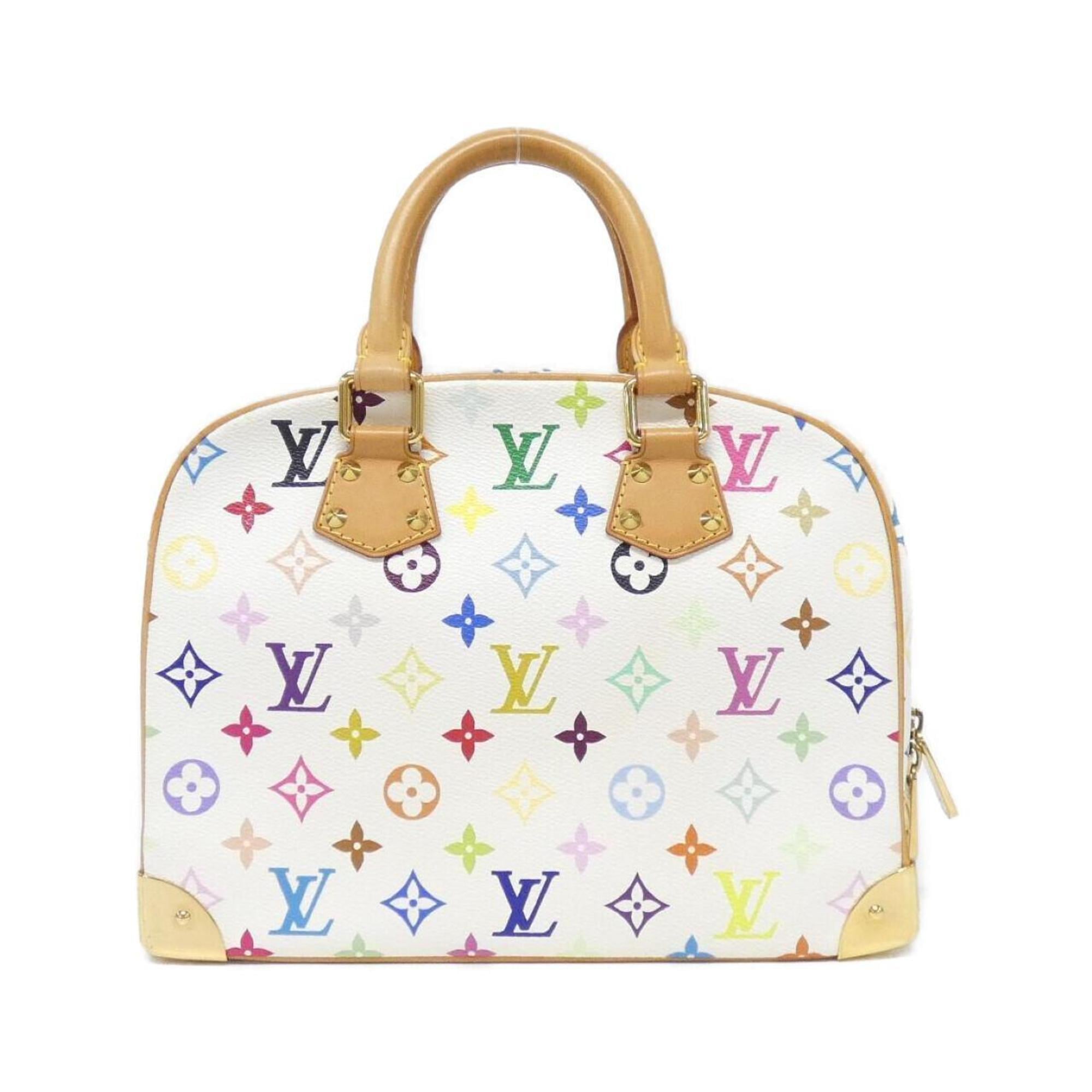 Louis Vuitton White Coated Canvas Handbag (Pre-Owned)