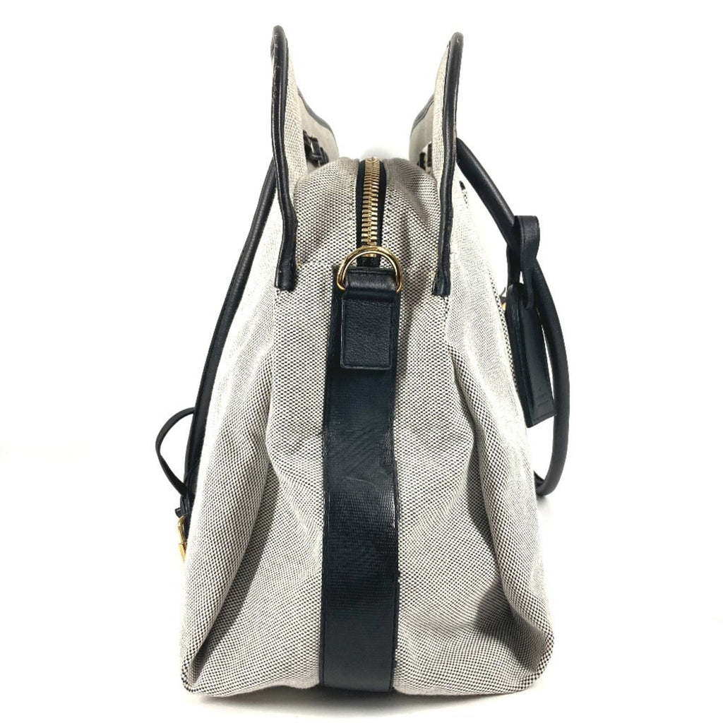 Louis Vuitton Black Galle Yellow Leather Canvas Boston Bag Shoulder Bag Tote Bag (Pre-Owned)