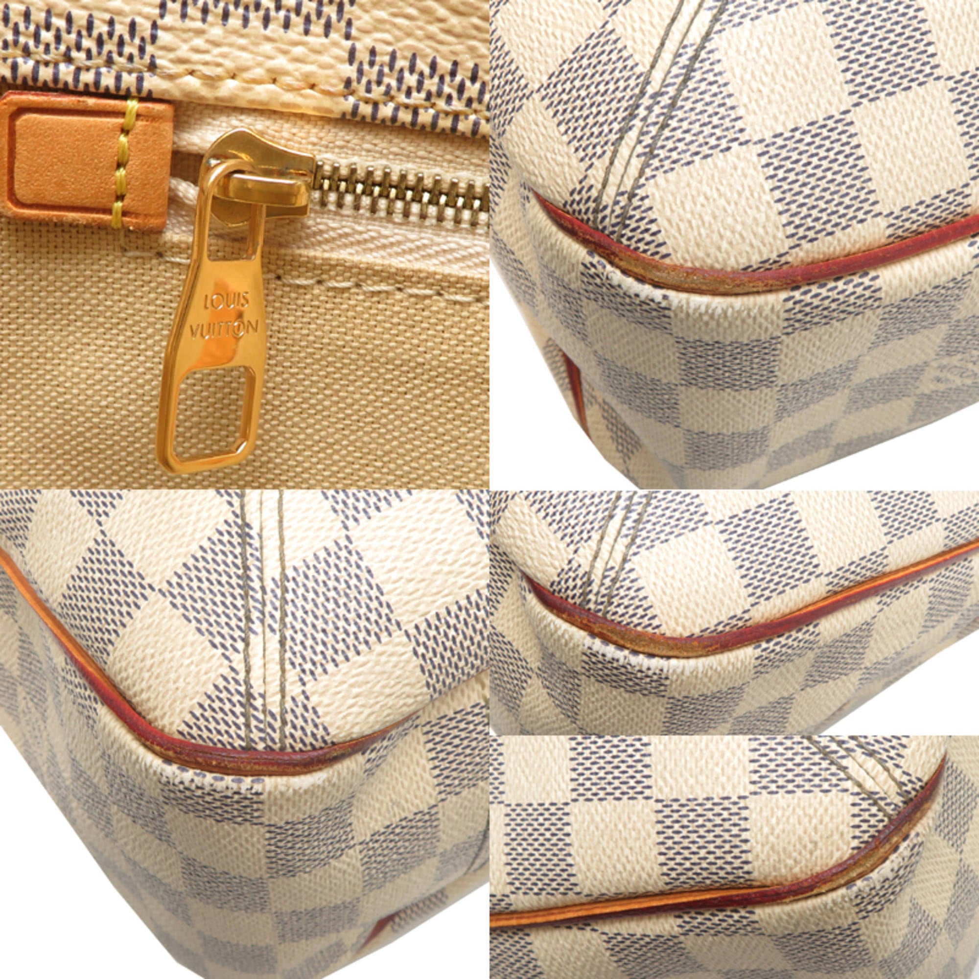 Louis Vuitton White Damier Azur Tote Bag (Pre-Owned)
