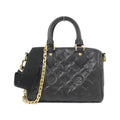 Louis Vuitton Black Leather Boston Bag (Pre-Owned)