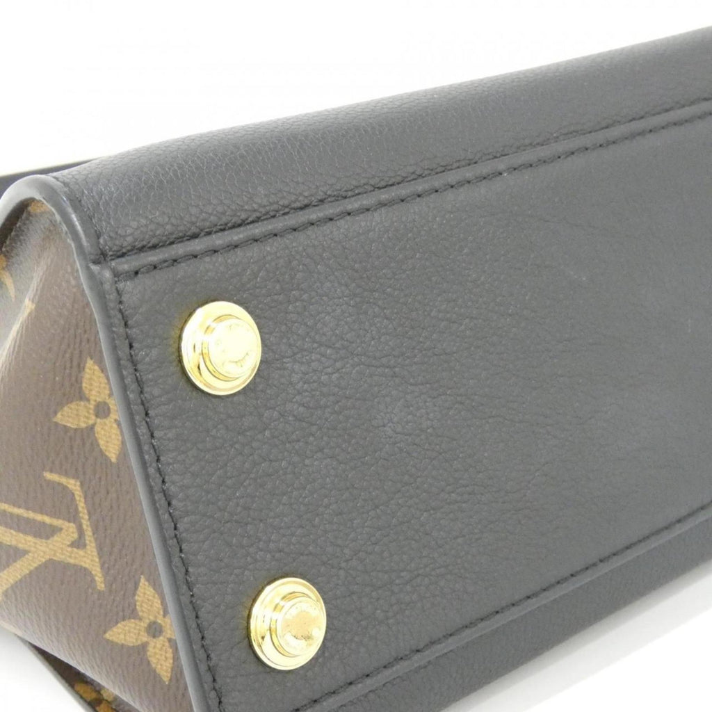 Louis Vuitton Black Coated Canvas Leather Handbag (Pre-Owned)