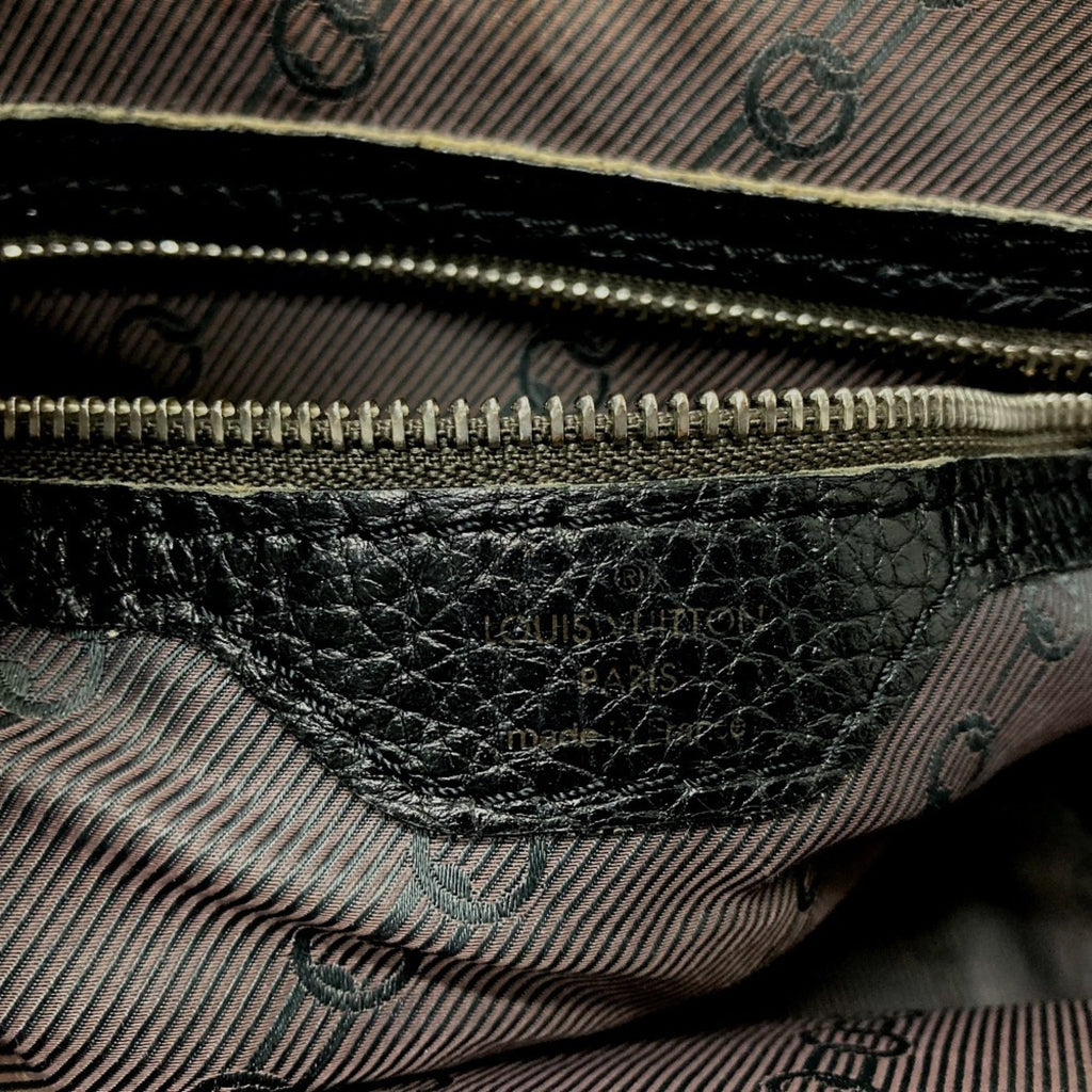 Louis Vuitton Black Noir Leather Tote Bag (Pre-Owned)